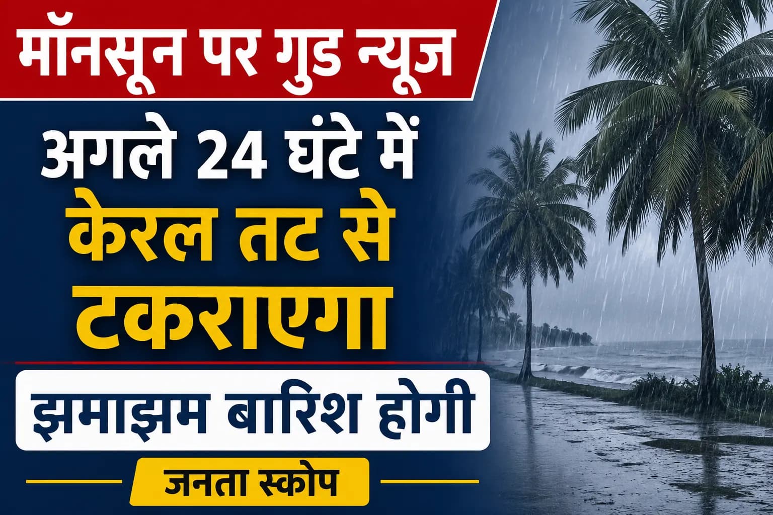मॉनसून पर गुड न्यूज: अगले 24 घंटे में केरल तट से टकराएगा मानसून, कई राज्यों में झमाझम बारिश के आसार