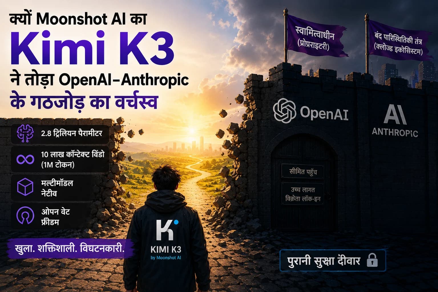 Moonshot AI का Kimi K3 बना नया चुनौतीकर्ता, OpenAI और Anthropic के प्रभुत्व को दी कड़ी टक्कर
