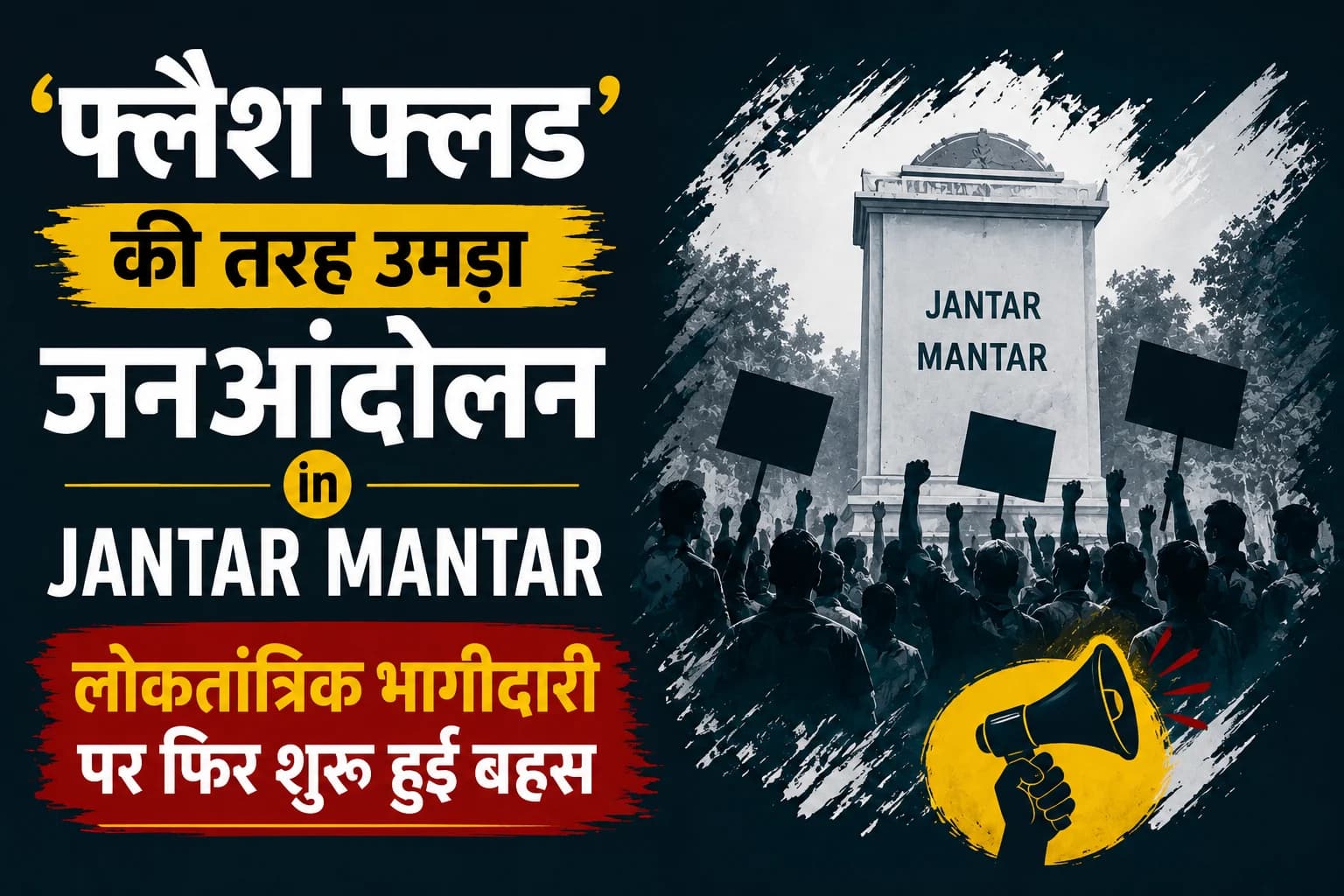 ‘फ्लैश फ्लड’ की तरह उमड़ा जनआंदोलन, लोकतांत्रिक भागीदारी पर फिर शुरू हुई बहस