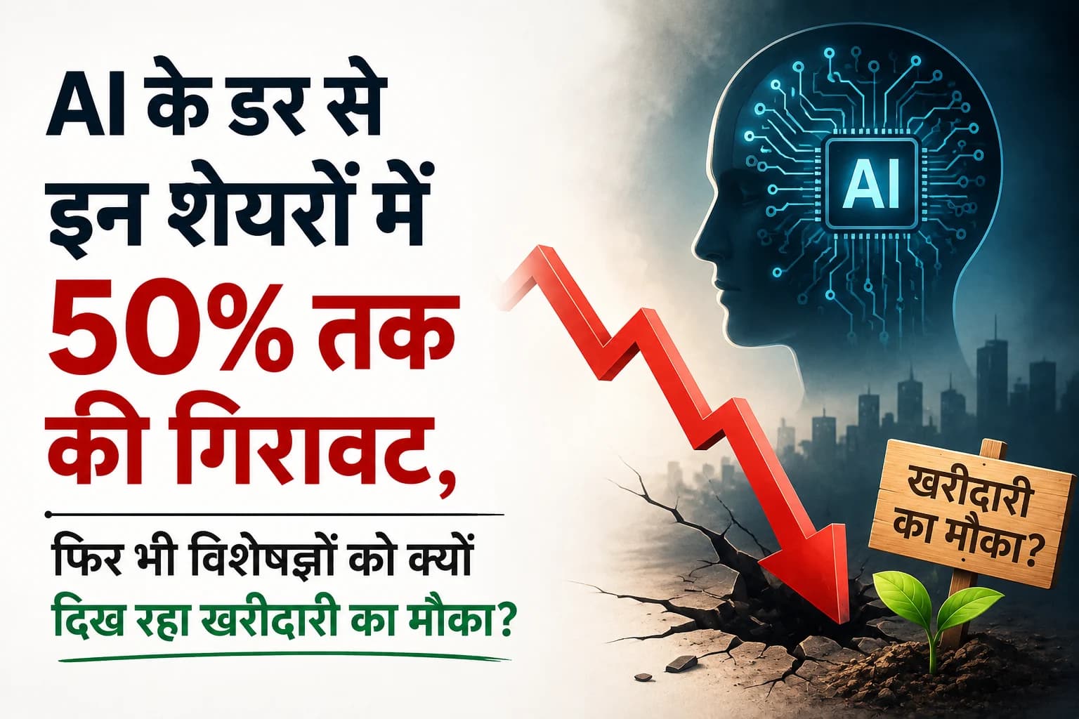 AI के डर से इन शेयरों में 50% तक की गिरावट, फिर भी विशेषज्ञों को क्यों दिख रहा खरीदारी का मौका?