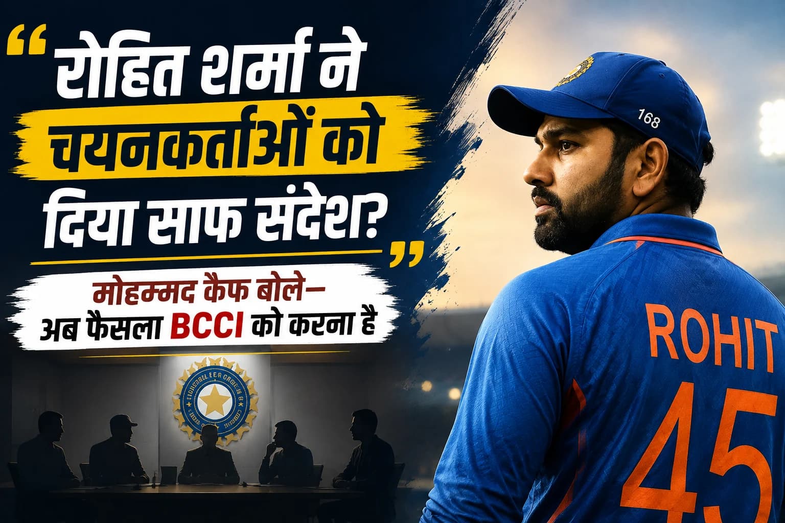रोहित शर्मा ने चयनकर्ताओं को दिया साफ संदेश? मोहम्मद कैफ बोले— अब फैसला BCCI को करना है