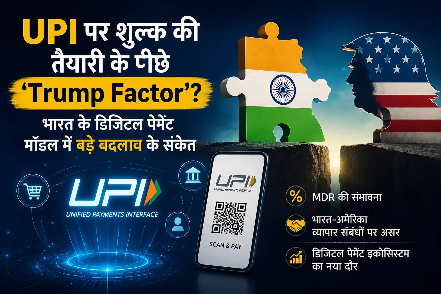 UPI पर शुल्क की तैयारी के पीछे ‘Trump Factor’? भारत के डिजिटल पेमेंट मॉडल में बड़े बदलाव के संकेत