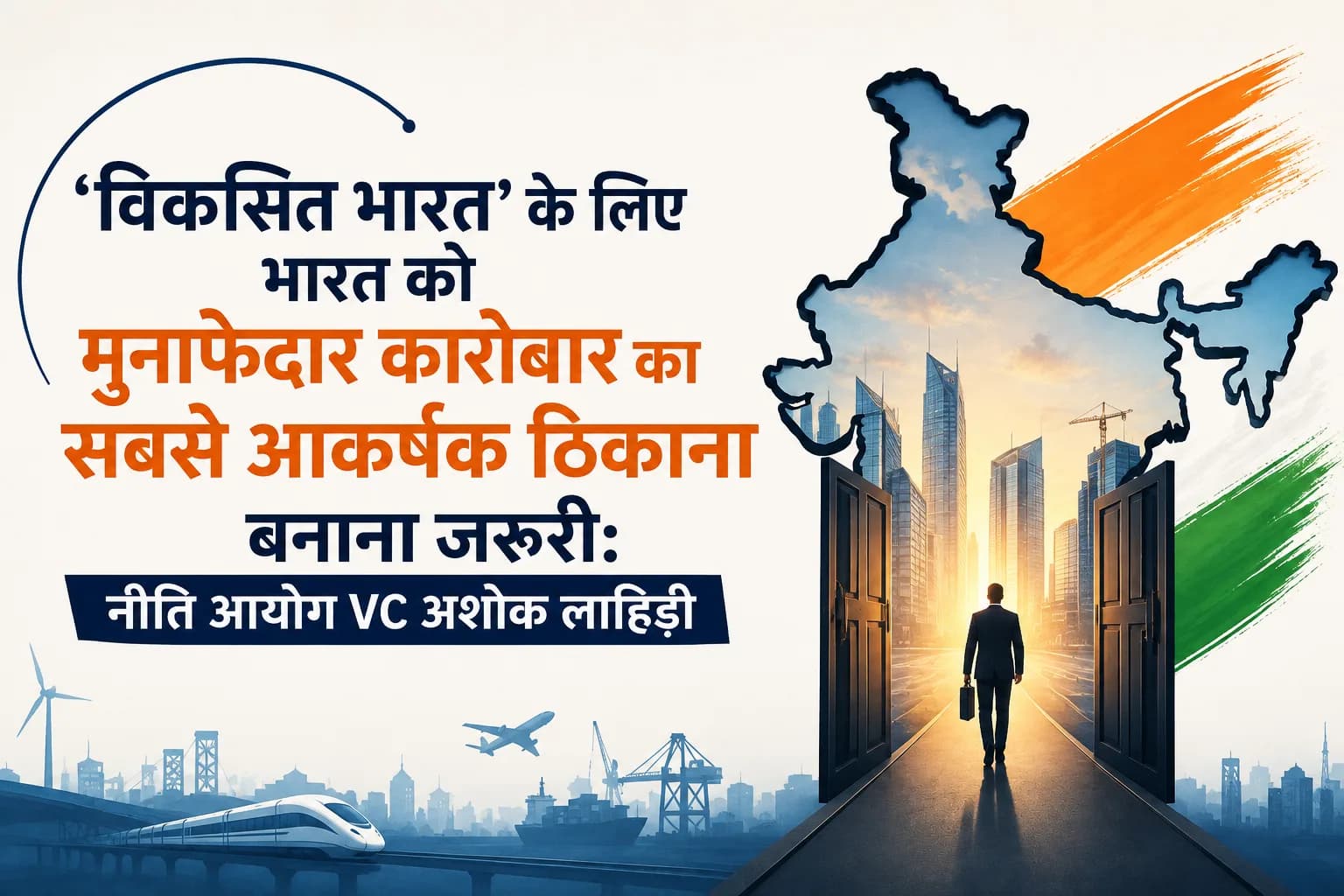 विकसित भारत’ के लिए भारत को मुनाफेदार कारोबार का सबसे आकर्षक ठिकाना बनाना जरूरी: नीति आयोग VC अशोक लाहिड़ी