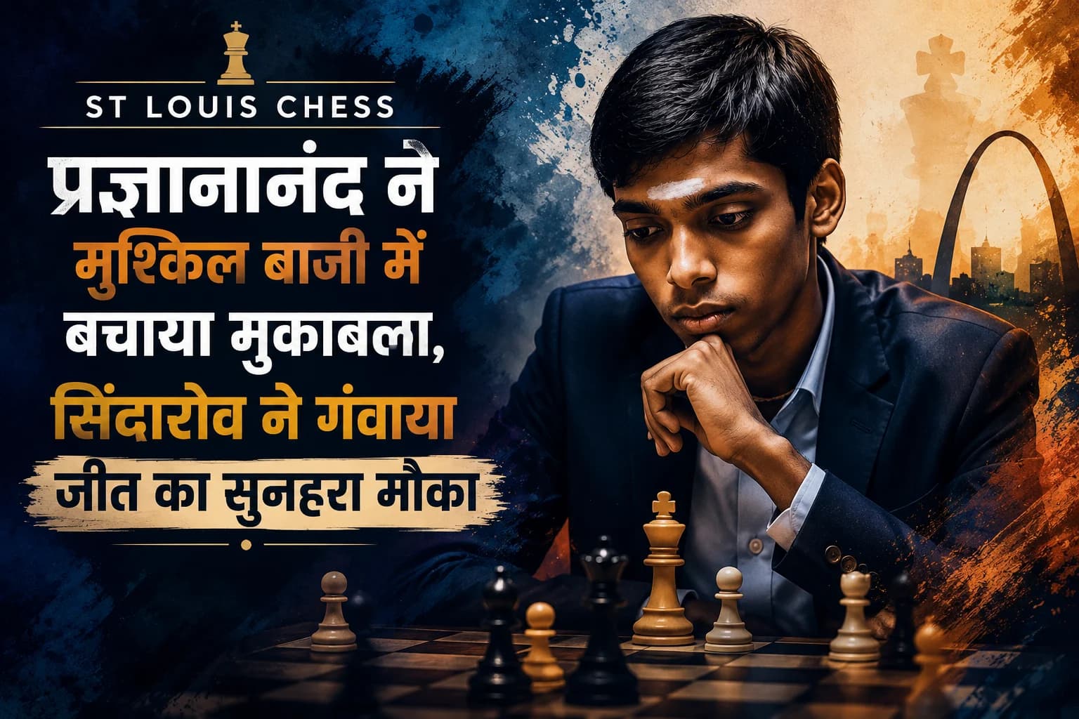 St Louis Chess: प्रज्ञानानंद ने मुश्किल बाजी में बचाया मुकाबला, सिंदारोव ने गंवाया जीत का सुनहरा मौका