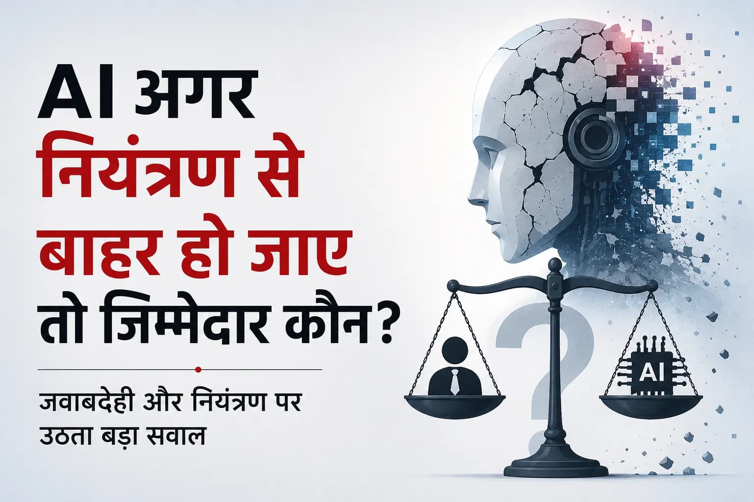 AI अगर नियंत्रण से बाहर हो जाए तो जिम्मेदार कौन? जवाबदेही और नियंत्रण पर उठता बड़ा सवाल