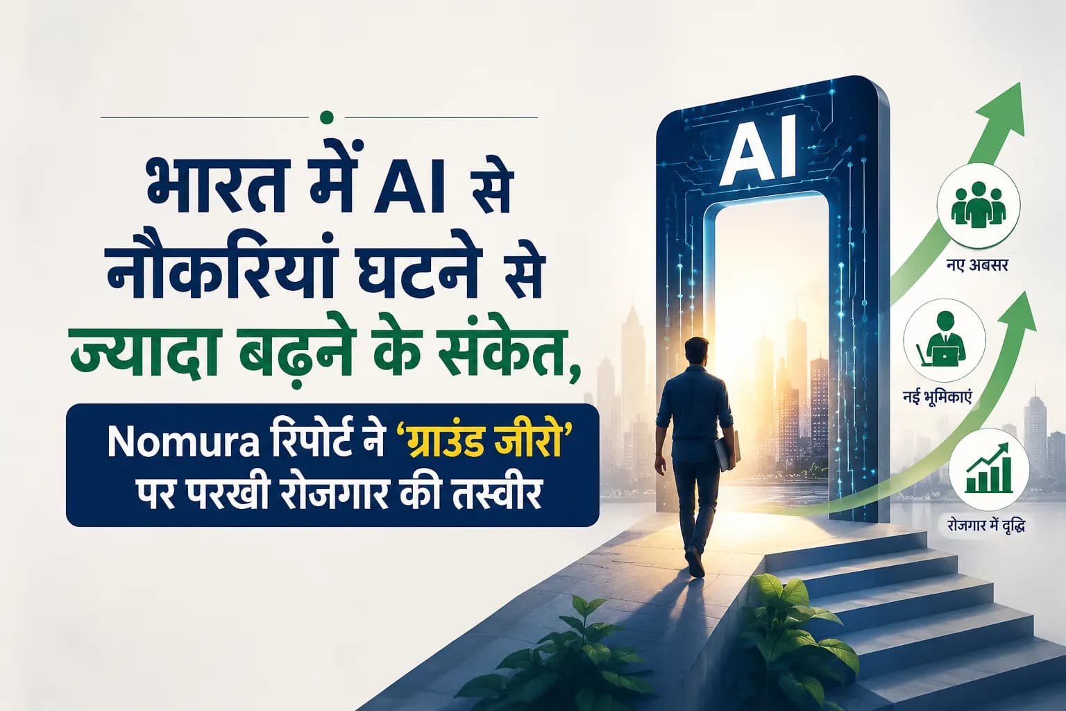भारत में AI से नौकरियां घटने से ज्यादा बढ़ने के संकेत, Nomura रिपोर्ट ने ‘ग्राउंड जीरो’ पर परखी रोजगार की तस्वीर