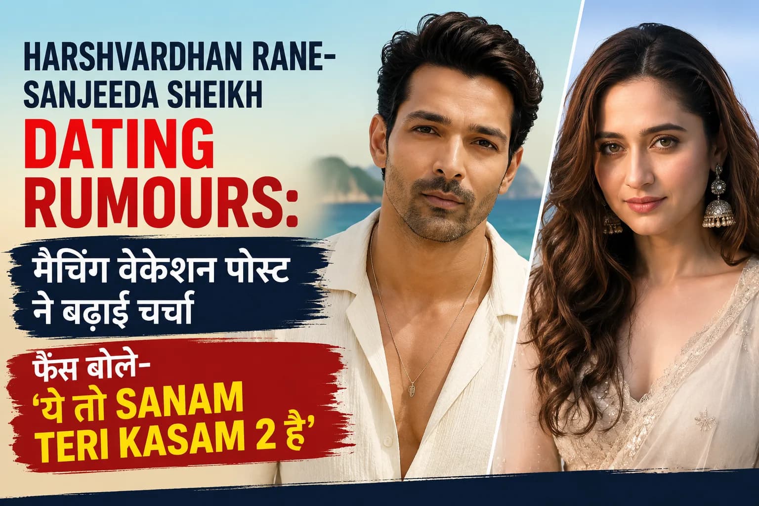 Harshvardhan Rane-Sanjeeda Sheikh Dating Rumours: मैचिंग वेकेशन पोस्ट ने बढ़ाई चर्चा, फैंस बोले- ‘ये तो Sanam Teri Kasam 2 है’