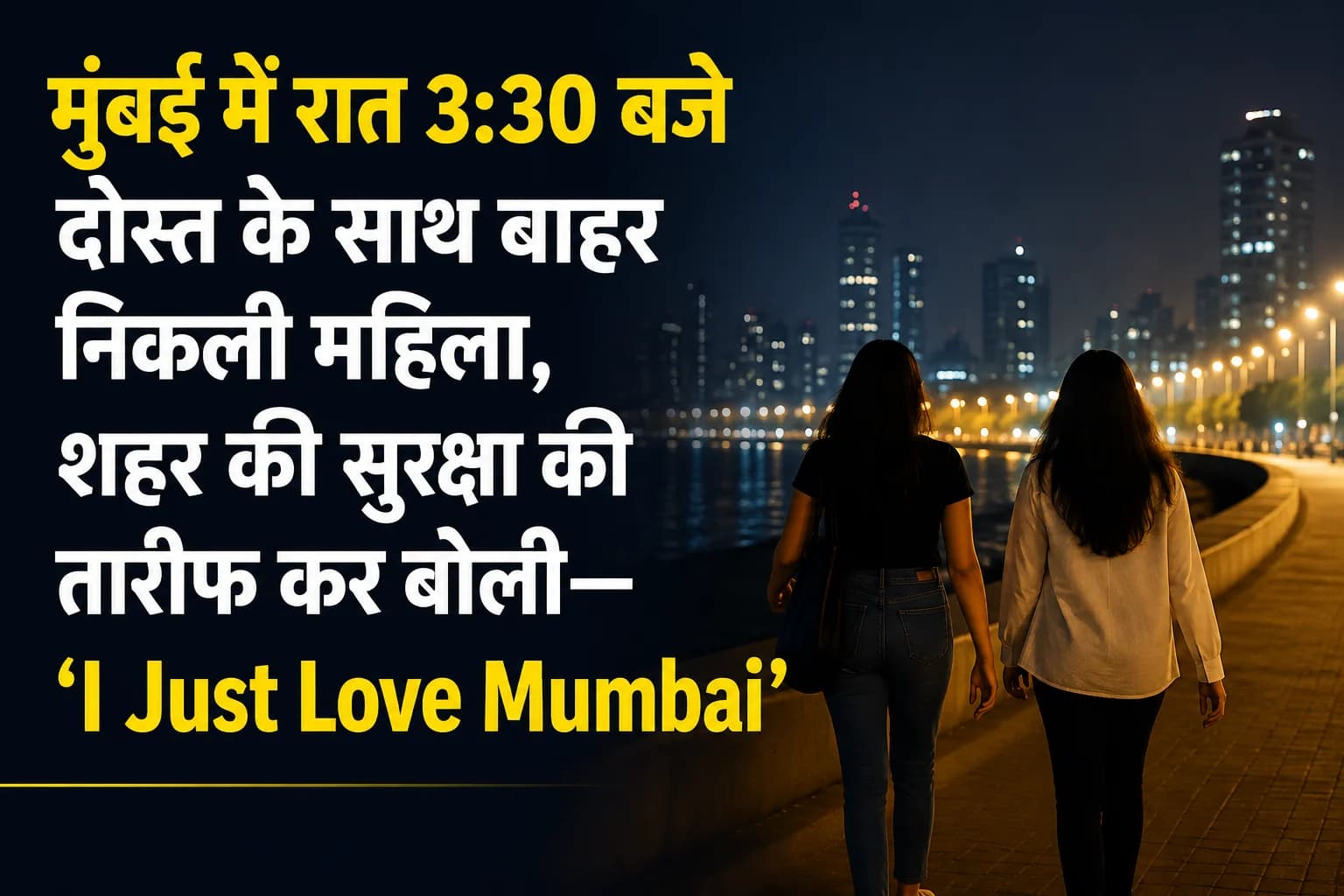 मुंबई में रात 3:30 बजे दोस्त के साथ बाहर निकली महिला, शहर की सुरक्षा की तारीफ कर बोली—‘I Just Love Mumbai’