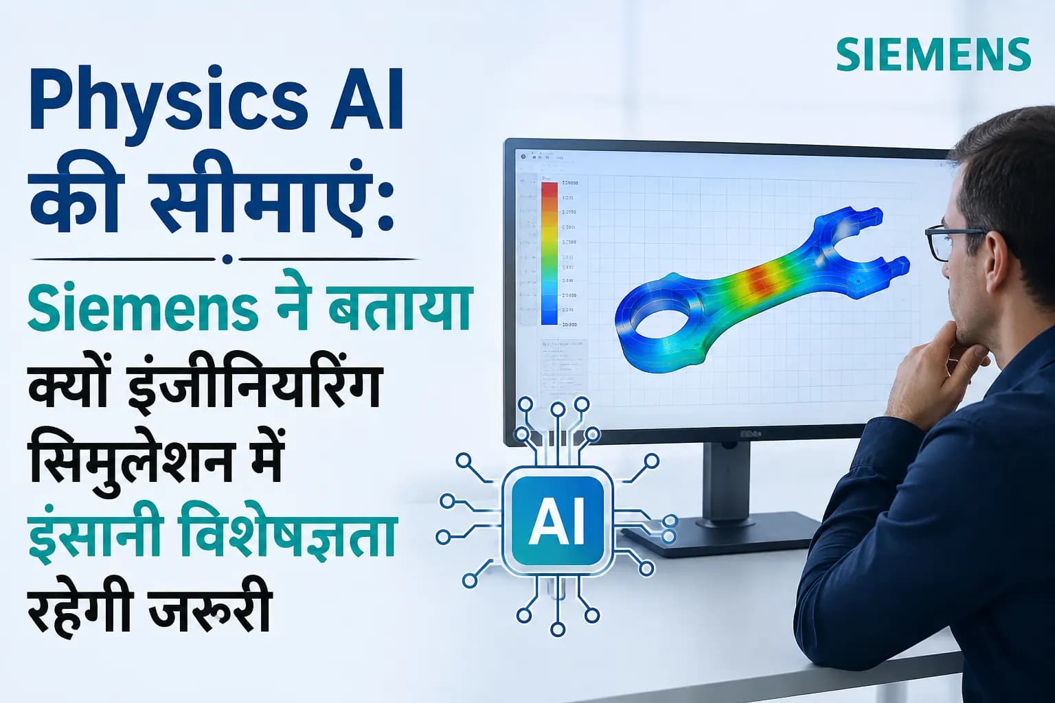 Physics AI की सीमाएं: Siemens ने बताया क्यों इंजीनियरिंग सिमुलेशन में इंसानी विशेषज्ञता रहेगी जरूरी