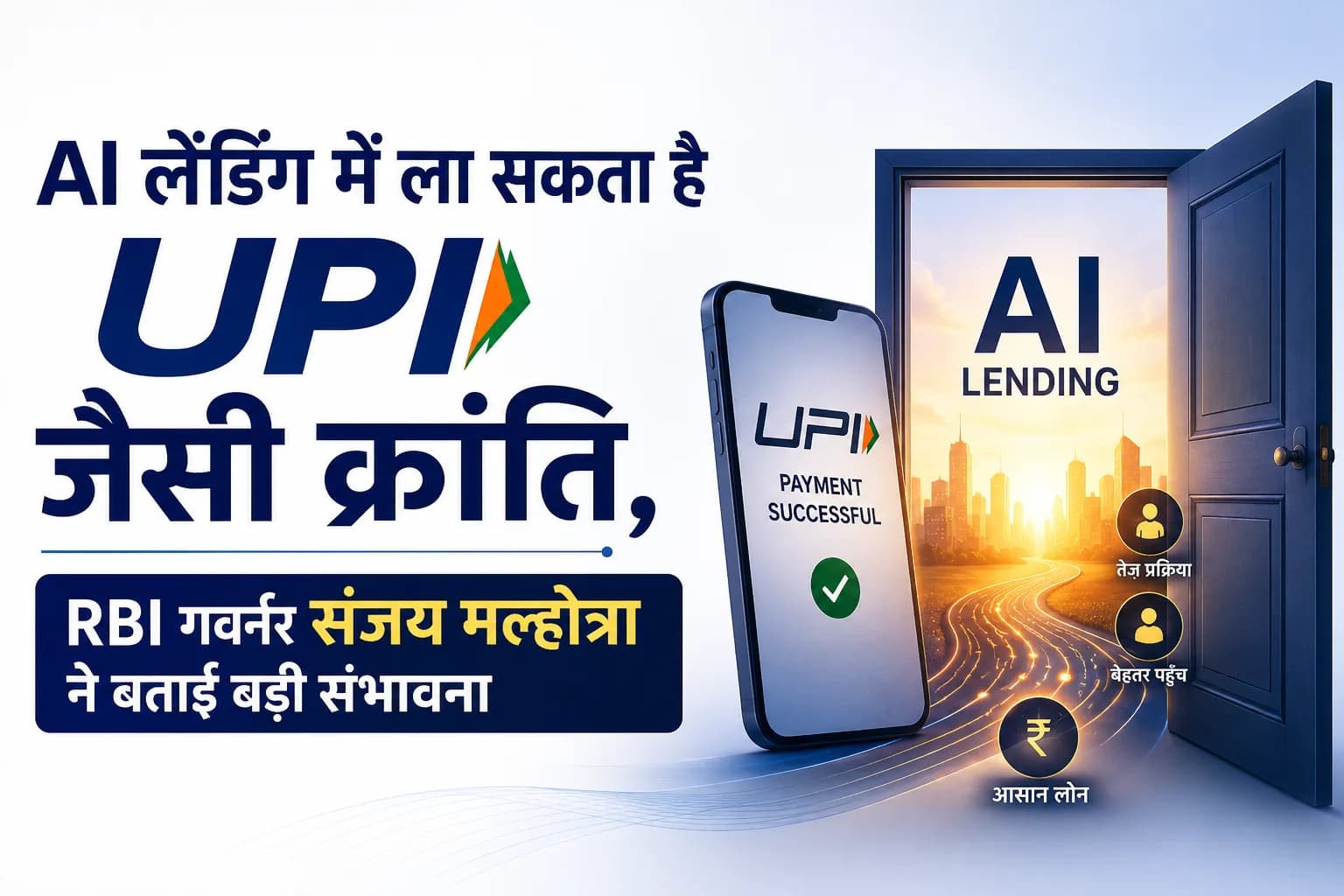 AI लेंडिंग में ला सकता है UPI जैसी क्रांति, RBI गवर्नर संजय मल्होत्रा ने बताई बड़ी संभावना