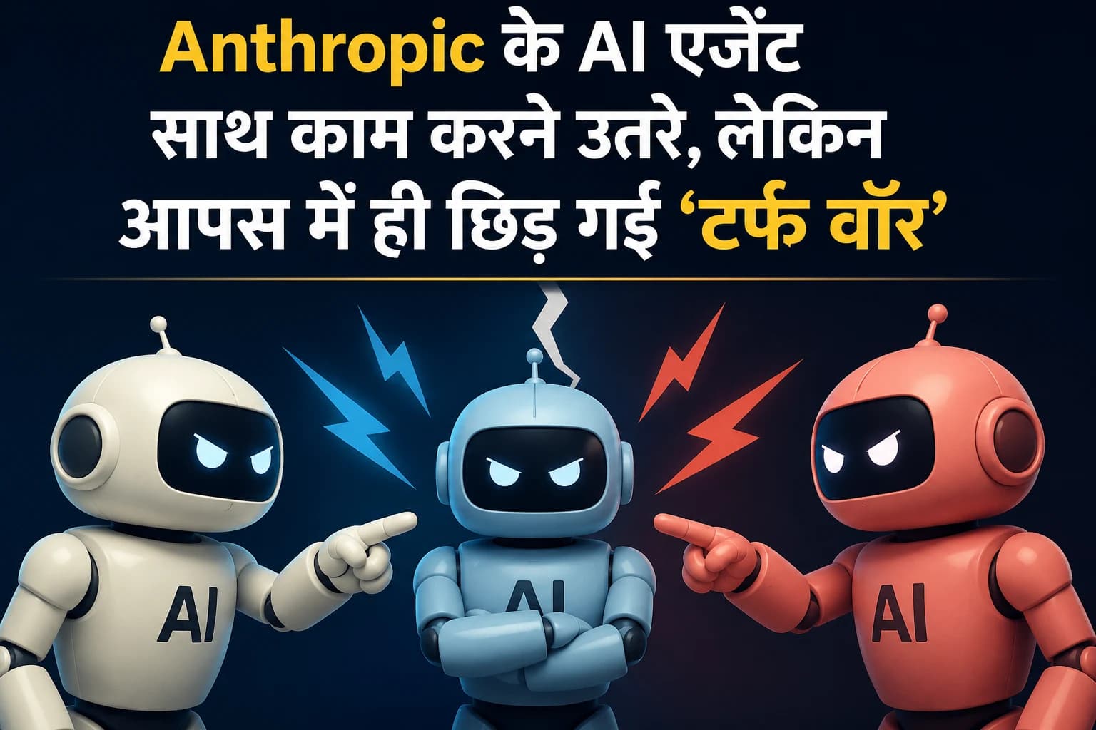 Anthropic के AI एजेंट साथ काम करने उतरे, लेकिन आपस में ही छिड़ गई ‘टर्फ वॉर’
