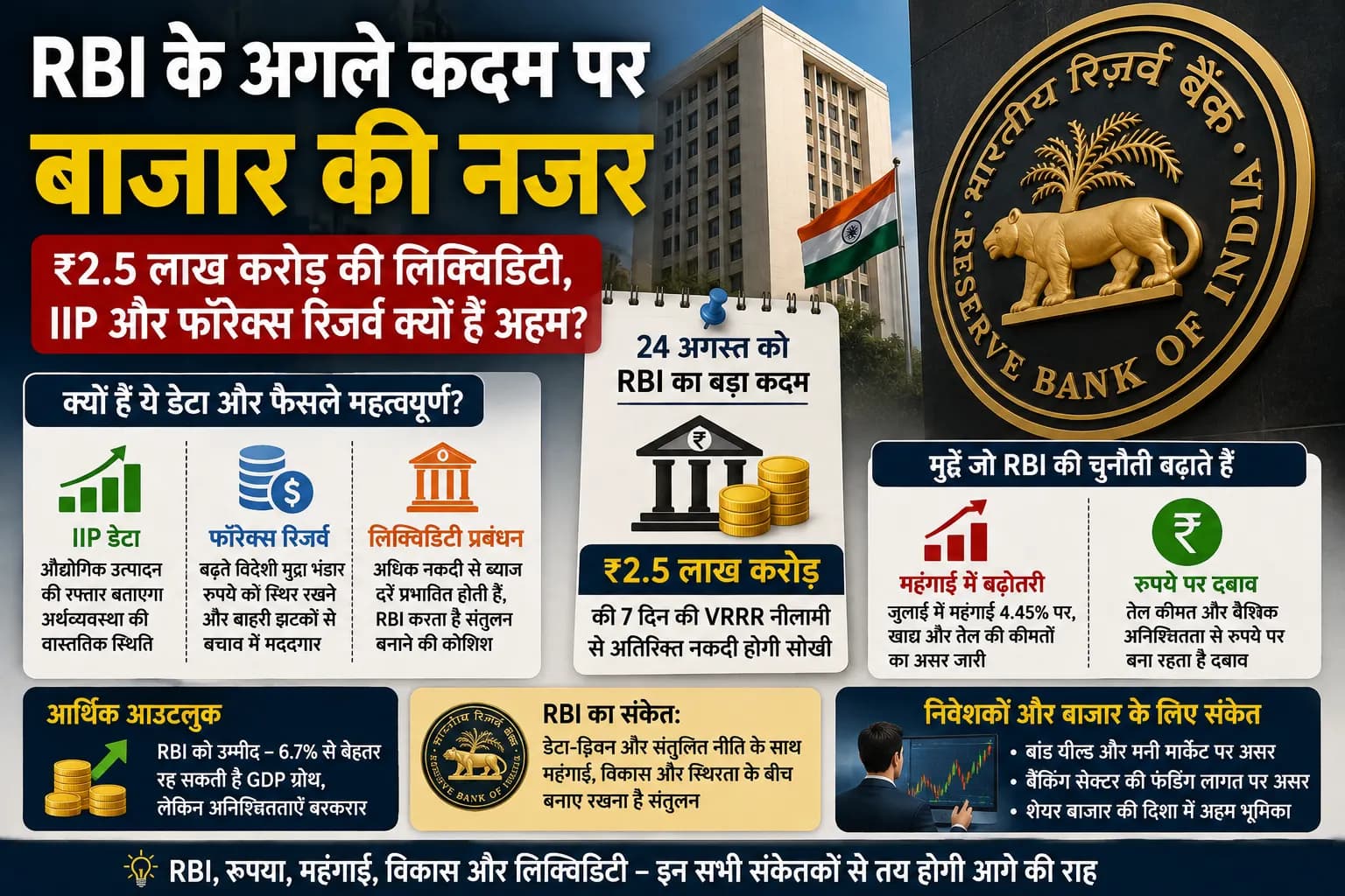 भारतीय अर्थव्यवस्था के लिए अहम हफ्ता: RBI, फैक्ट्री डेटा और फॉरेक्स रिजर्व पर क्यों टिकी हैं निवेशकों की नजरें?