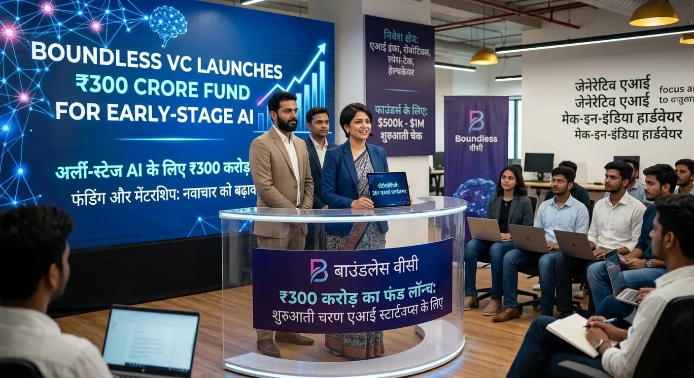 एआई स्टार्टअप्स की बल्ले-बल्ले: Boundless VC ने लॉन्च किया ₹300 करोड़ का फंड, शुरुआती दौर की कंपनियों में होगा बड़ा निवेश