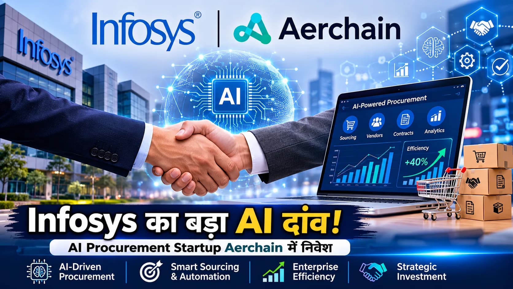 Infosys का बड़ा AI दांव: बेंगलुरु की Procurement Startup Aerchain में किया निवेश, Agentic AI पर बढ़ा फोकस