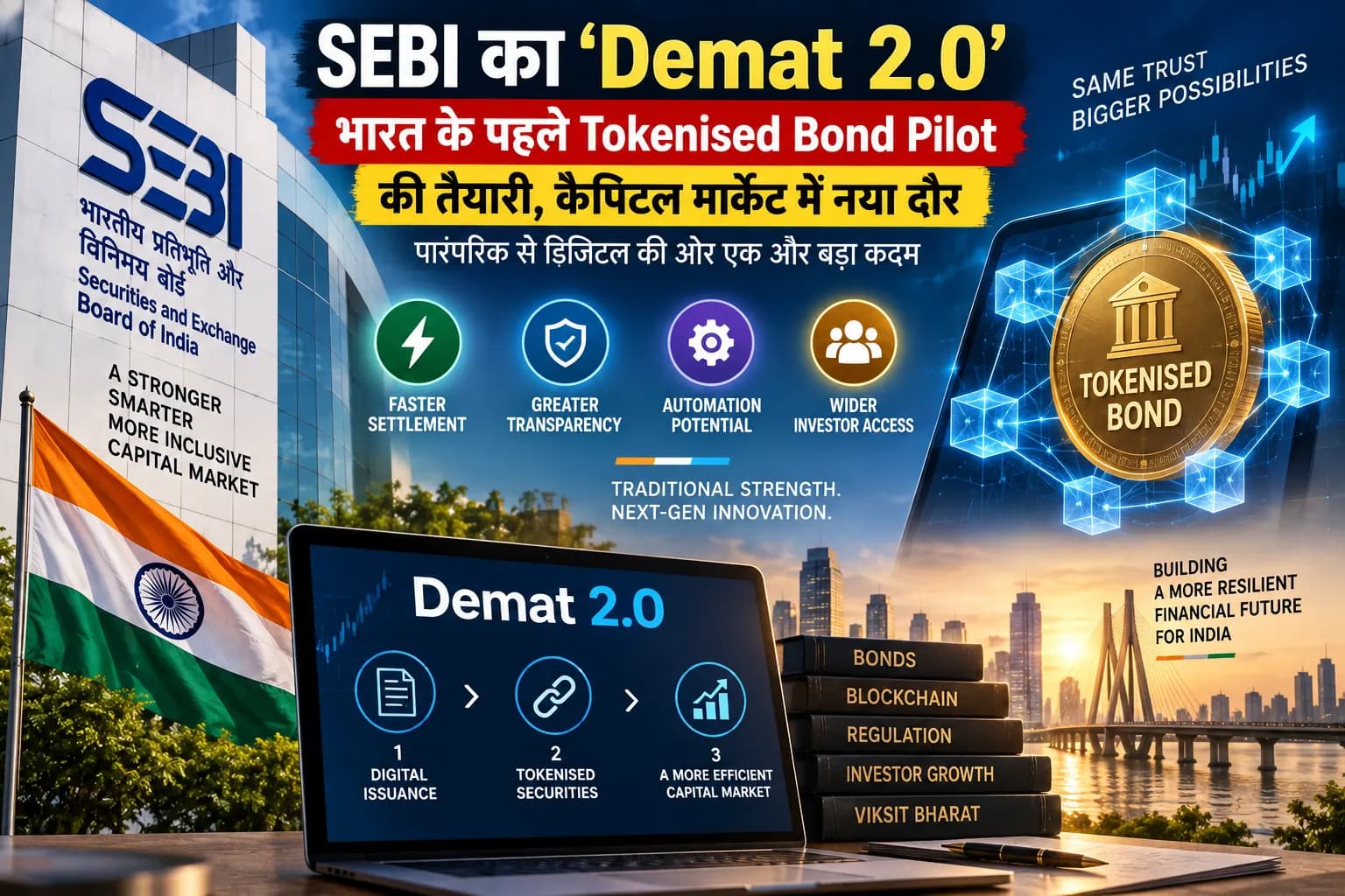 SEBI का ‘Demat 2.0’ बदल सकता है बॉन्ड मार्केट, भारत के पहले Tokenised Bond Pilot की तैयारी
