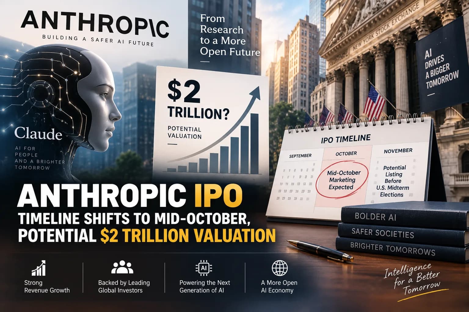 Claude बनाने वाली Anthropic का IPO Mid-October की ओर, $2 ट्रिलियन Valuation पर बाजार की नजर