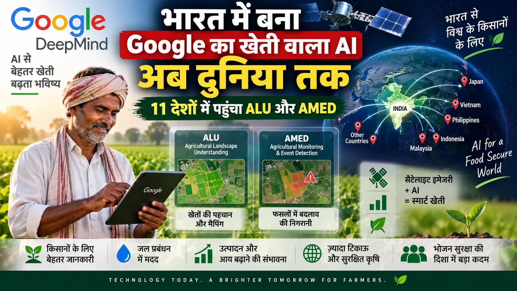 भारत के किसानों के लिए बना Google का AI अब पहुंचा दुनिया तक, 11 देशों में खेती बदलने की तैयारी