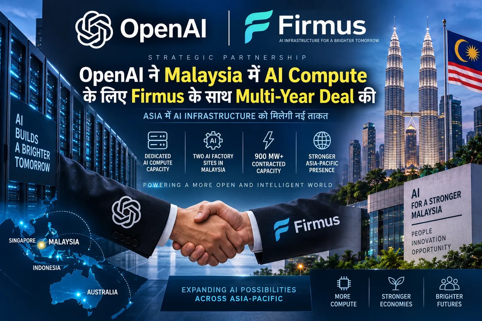 OpenAI ने Malaysia में AI Compute के लिए Firmus से की बड़ी Deal, दो Data Centres से मिलेगी Dedicated Capacity