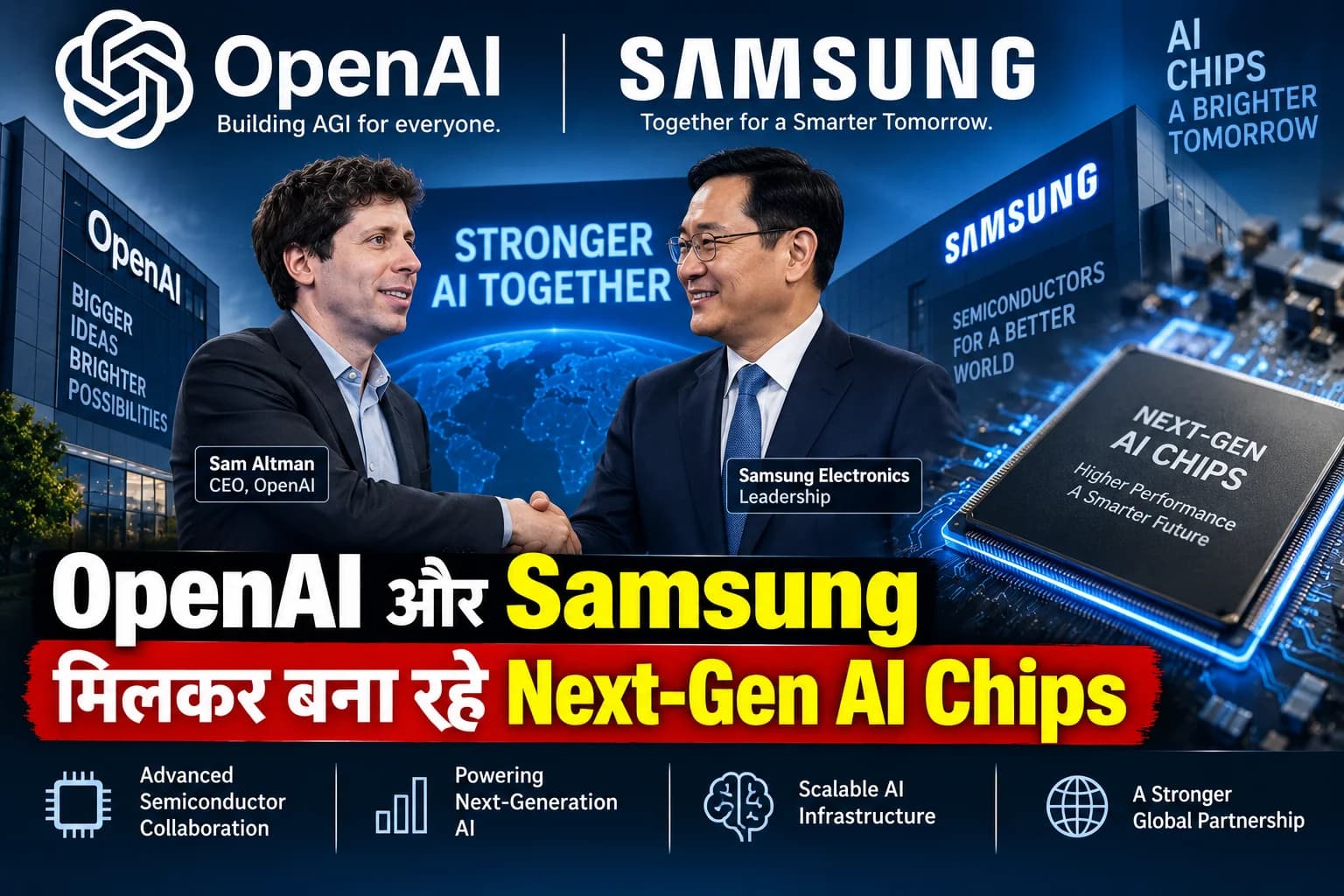OpenAI और Samsung मिलकर बना रहे Next-Gen AI Chips, AI Hardware की रेस में बड़ा कदम