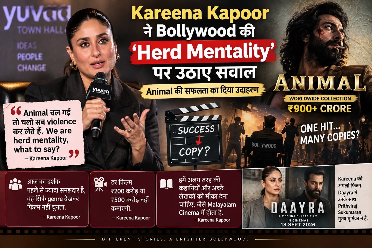 ‘Animal चल गई तो सब Violence करने लगे’: Kareena Kapoor ने Bollywood की ‘Herd Mentality’ पर क्यों उठाए सवाल?
