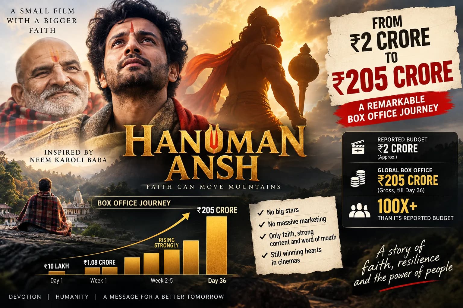 ₹2 करोड़ में बनी ‘Hanuman Ansh’ ने पार किए ₹205 करोड़, 36वें दिन भी बॉक्स ऑफिस पर जबरदस्त कमाई