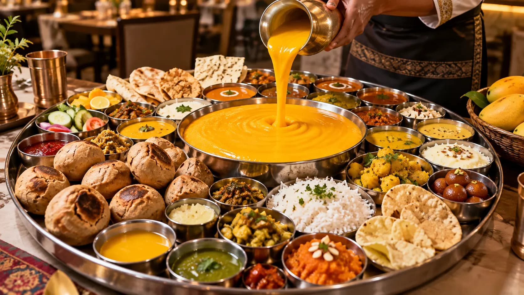 एक थाली, दर्जनों स्वाद और Unlimited Aamras: Mumbai की ‘Baahubali Thali’ क्यों हो रही Viral?