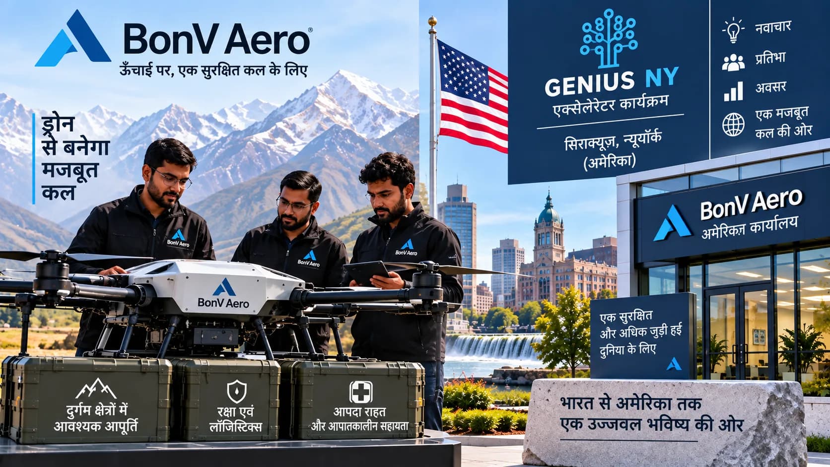 भारत के Drone Startup BonV Aero की US में बड़ी छलांग, GENIUS NY में चयन के बाद खोलेगी पहला अमेरिकी ऑफिस