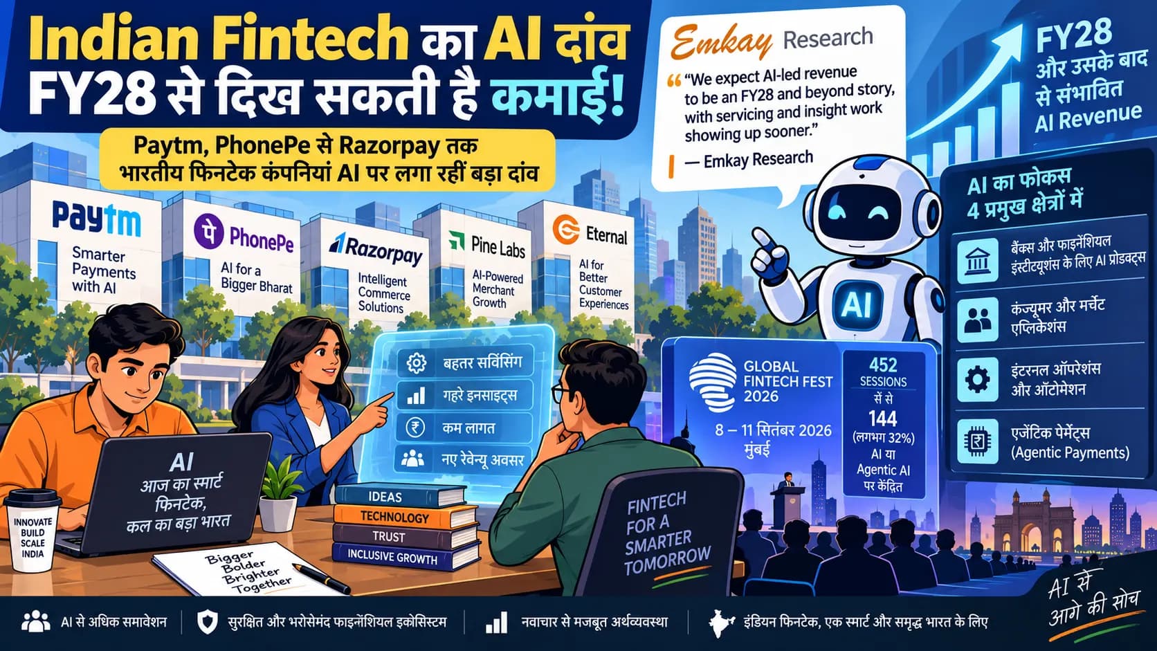 Paytm, PhonePe से Razorpay तक AI की रेस तेज, लेकिन असली कमाई FY28 से?