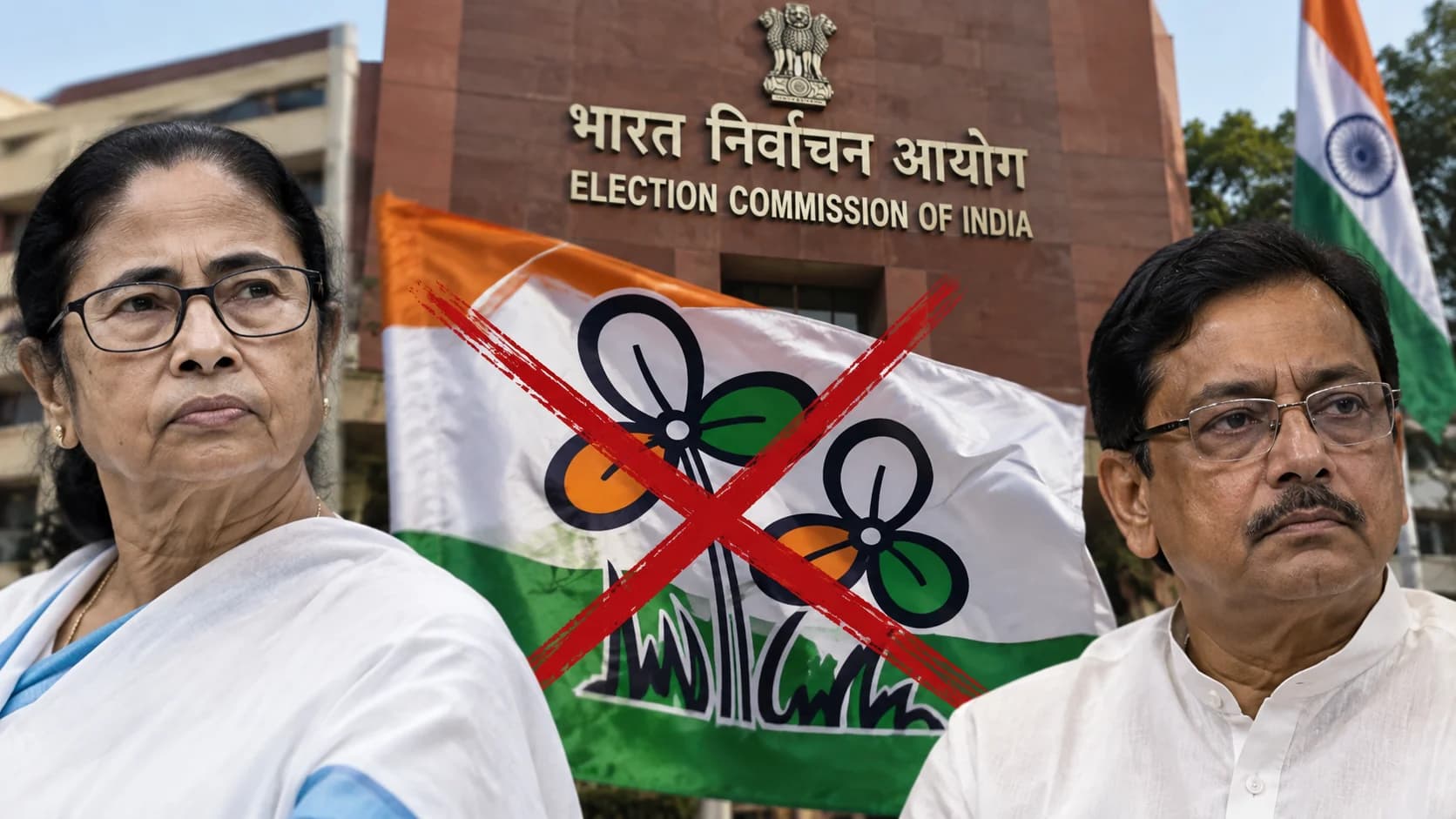 तृणमूल का नाम और ‘फूल-घास’ चिह्न फ्रीज: अब किस पहचान से चुनाव लड़ेंगे दोनों गुट?