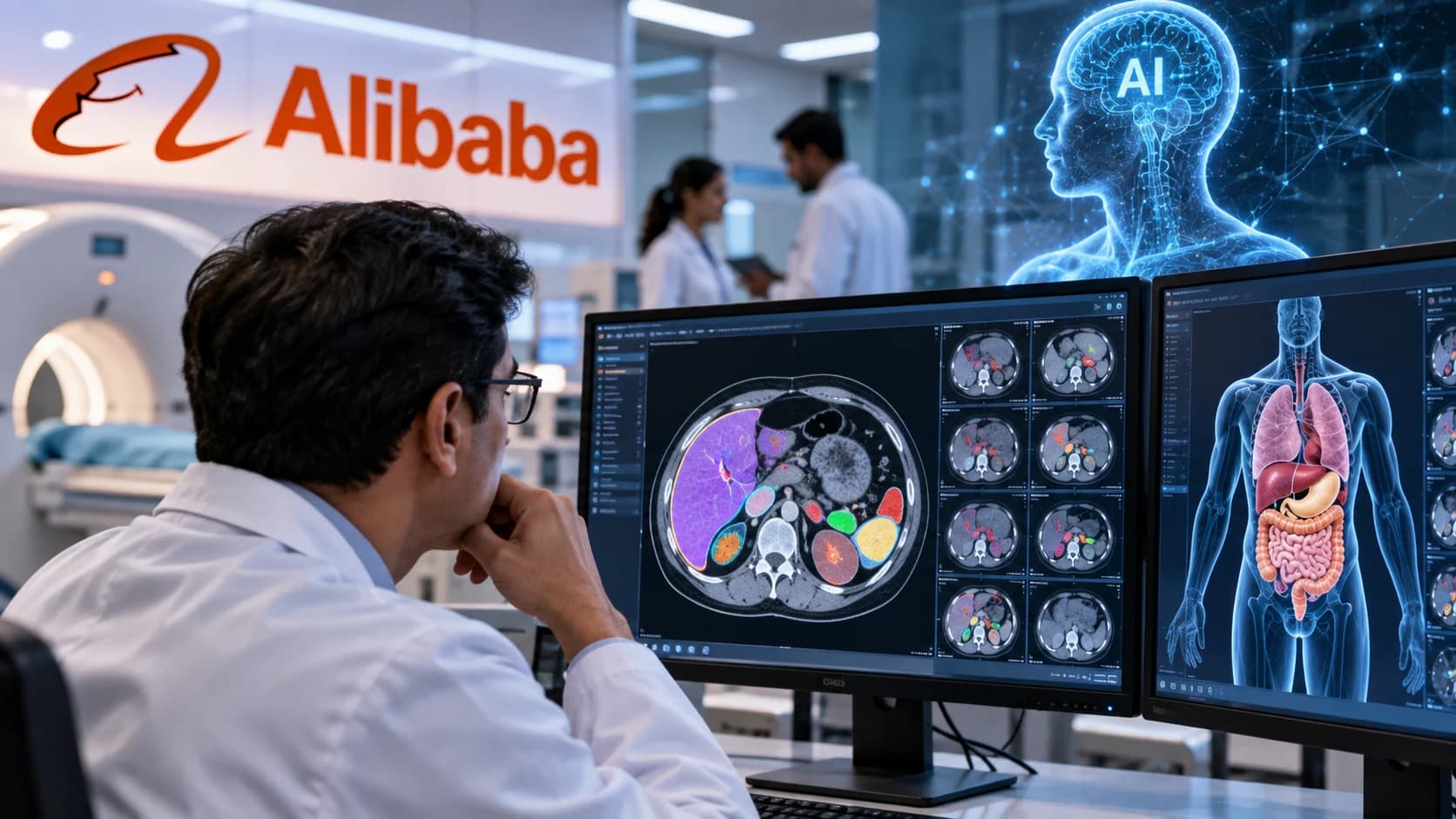 Alibaba का Medical AI हुआ Open-Source: एक CT Scan में 146 Findings की पहचान, 23 Radiologists से बेहतर रहा प्रदर्शन