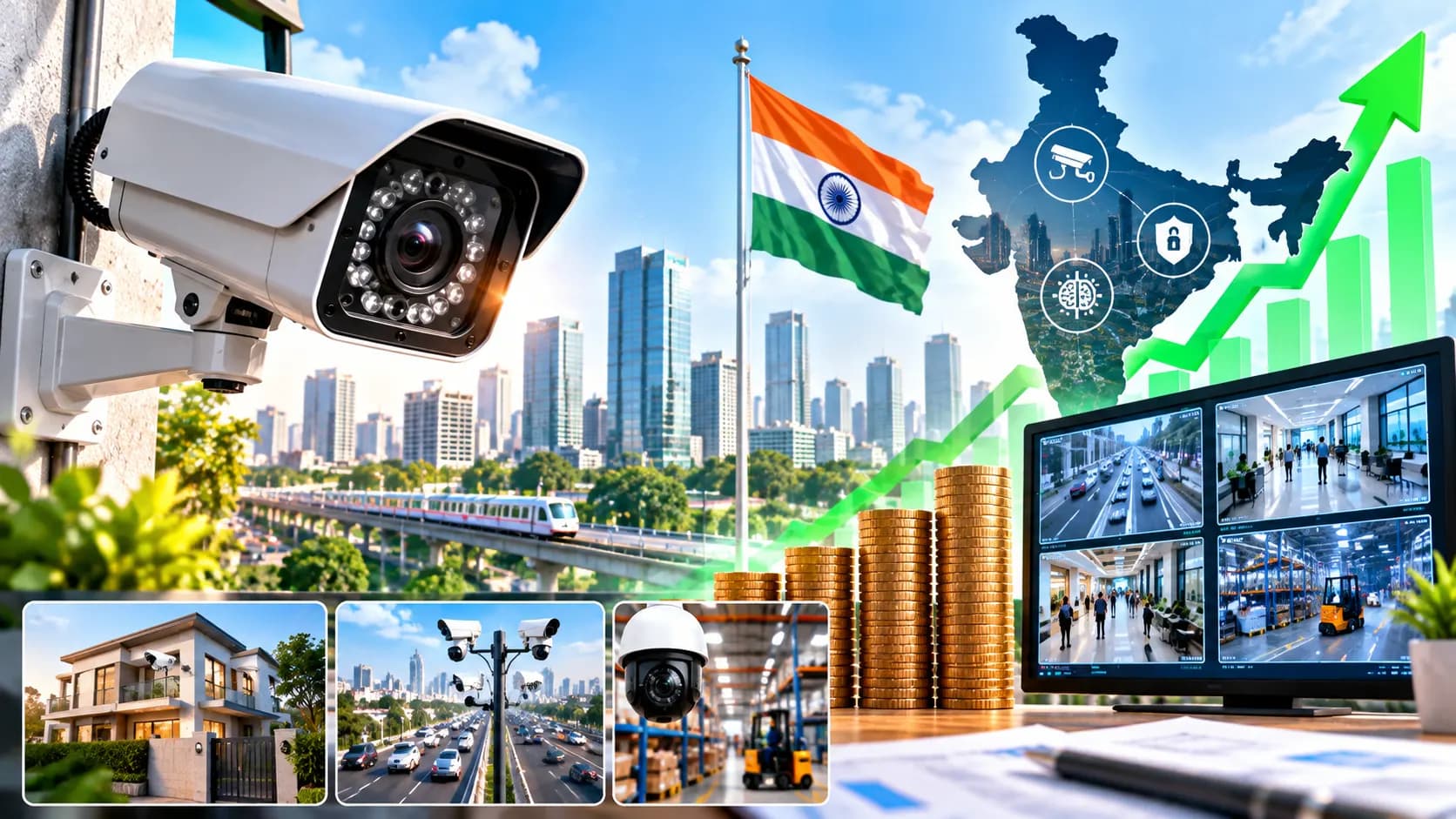 भारत का CCTV बाजार ₹1.3 लाख करोड़ तक पहुंचने का अनुमान: नए नियमों के बीच इन 3 शेयरों पर नजर