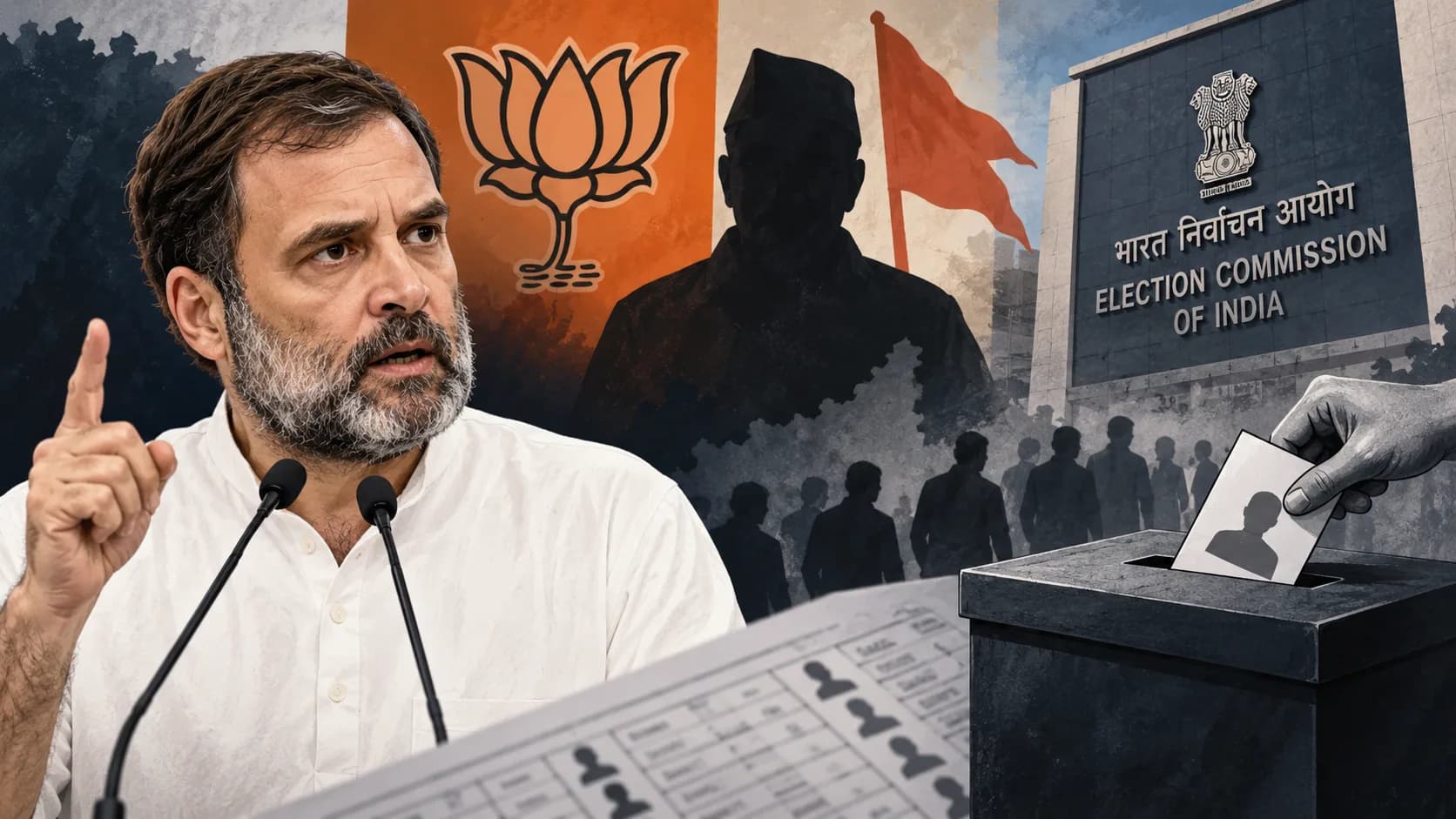 ‘Vote Chori’ पर राहुल गांधी का नया हमला: Express रिपोर्ट के बाद BJP, RSS और चुनाव आयोग पर लगाए ‘देशद्रोह’ के आरोप