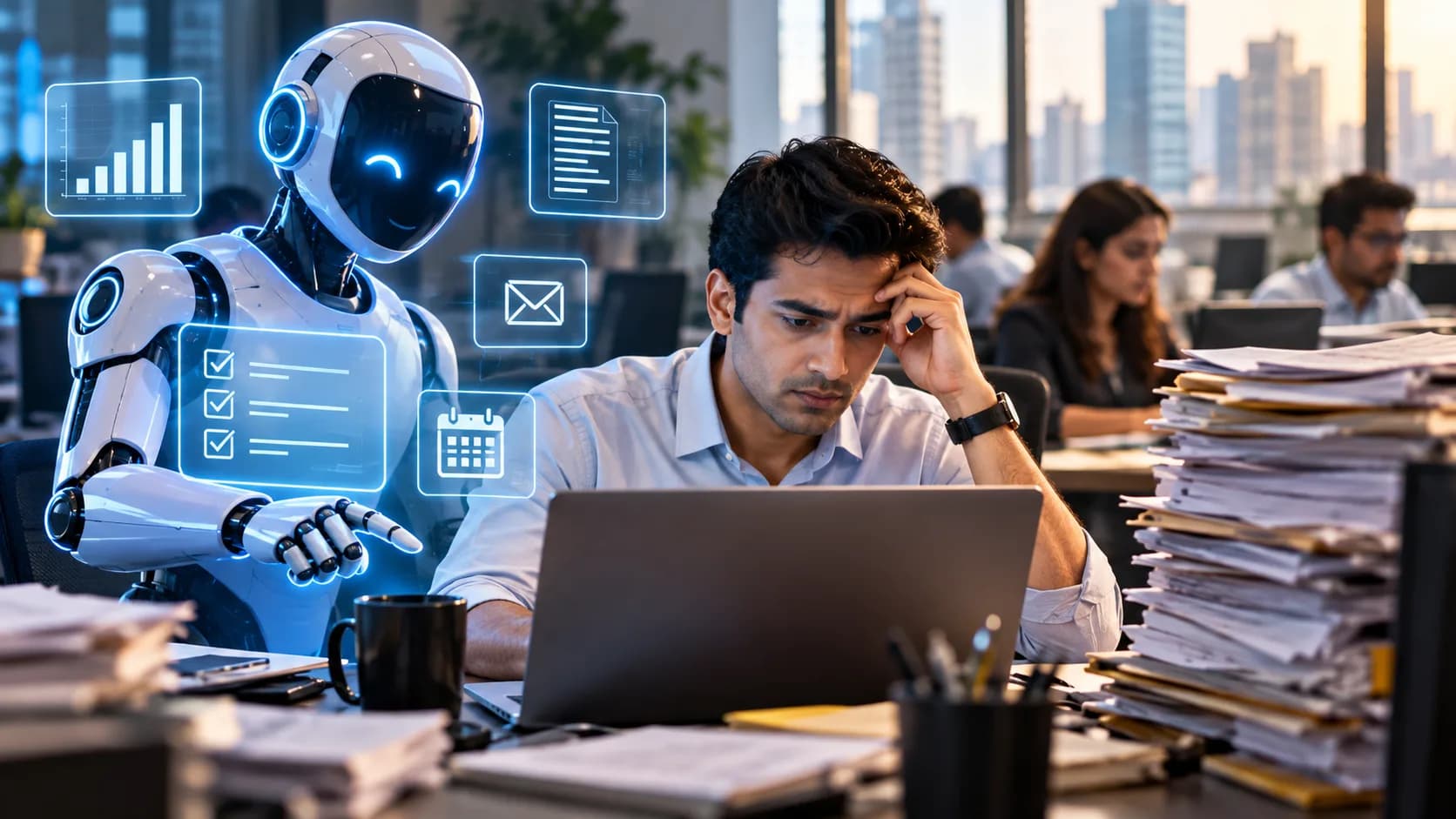 AI से बढ़ी Productivity, लेकिन काम भी बढ़ा: India Inc में कर्मचारियों पर दोहरा असर