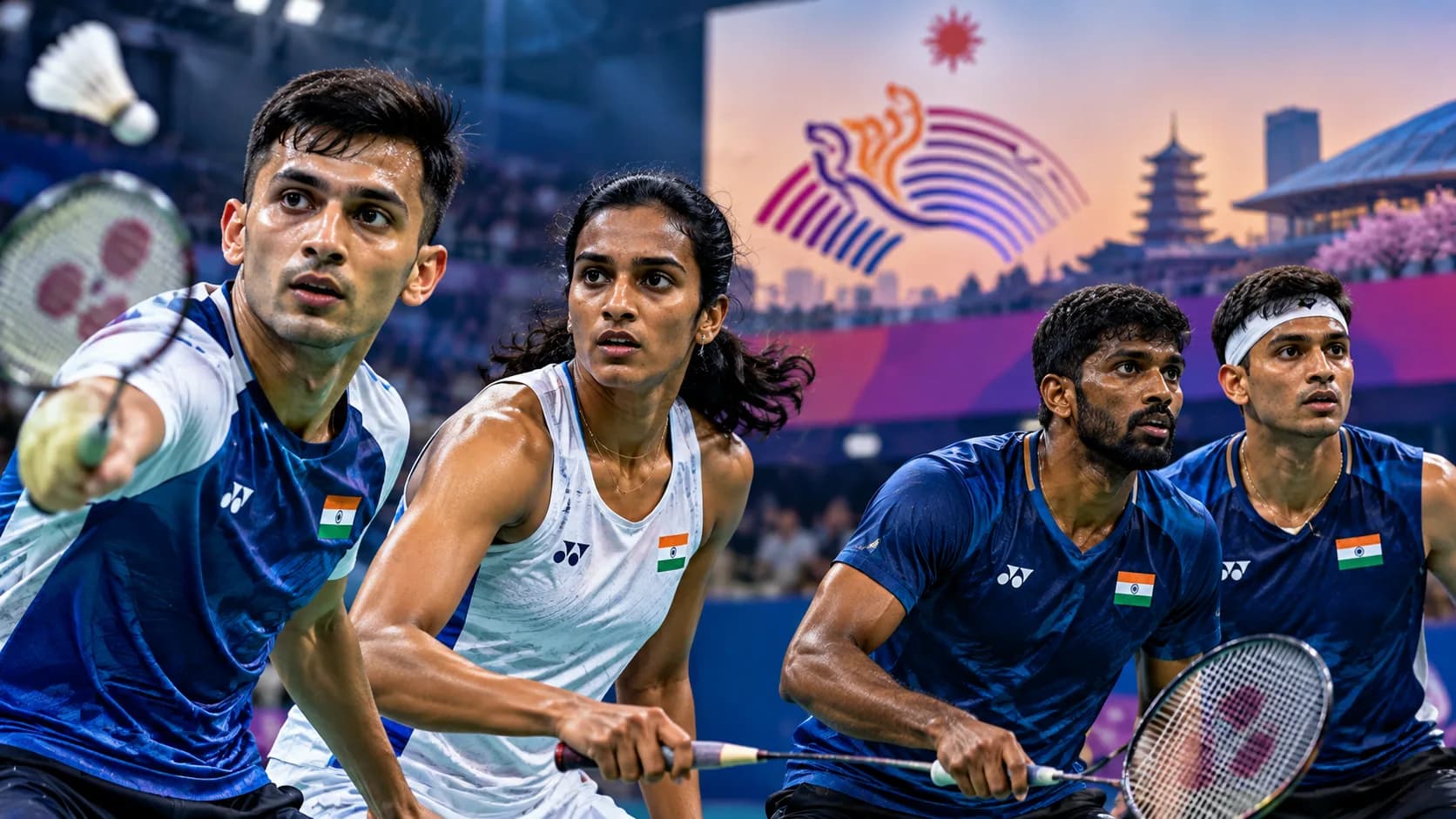 Asian Games 2026 Badminton: Lakshya Sen और PV Sindhu की राह मुश्किल, Satwik-Chirag को मिला बेहतर Draw