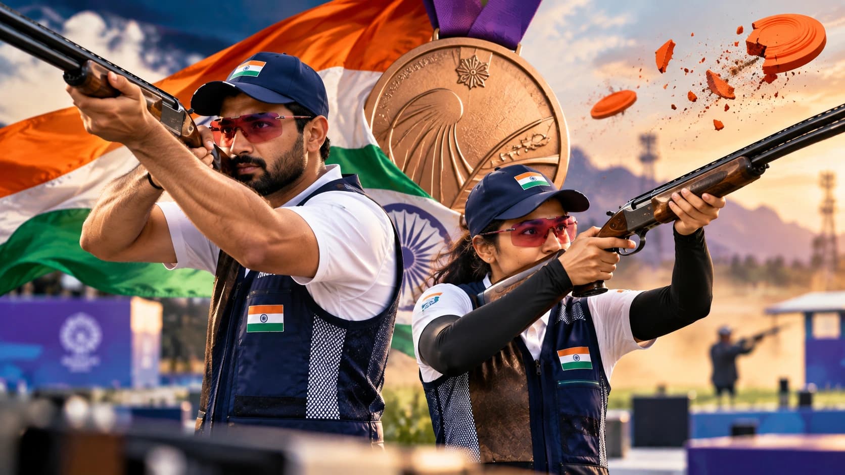 Asian Games 2026: Anantjeet-Parinaaz ने जीता Mixed Skeet Bronze, भारत का 8वां Shooting Medal