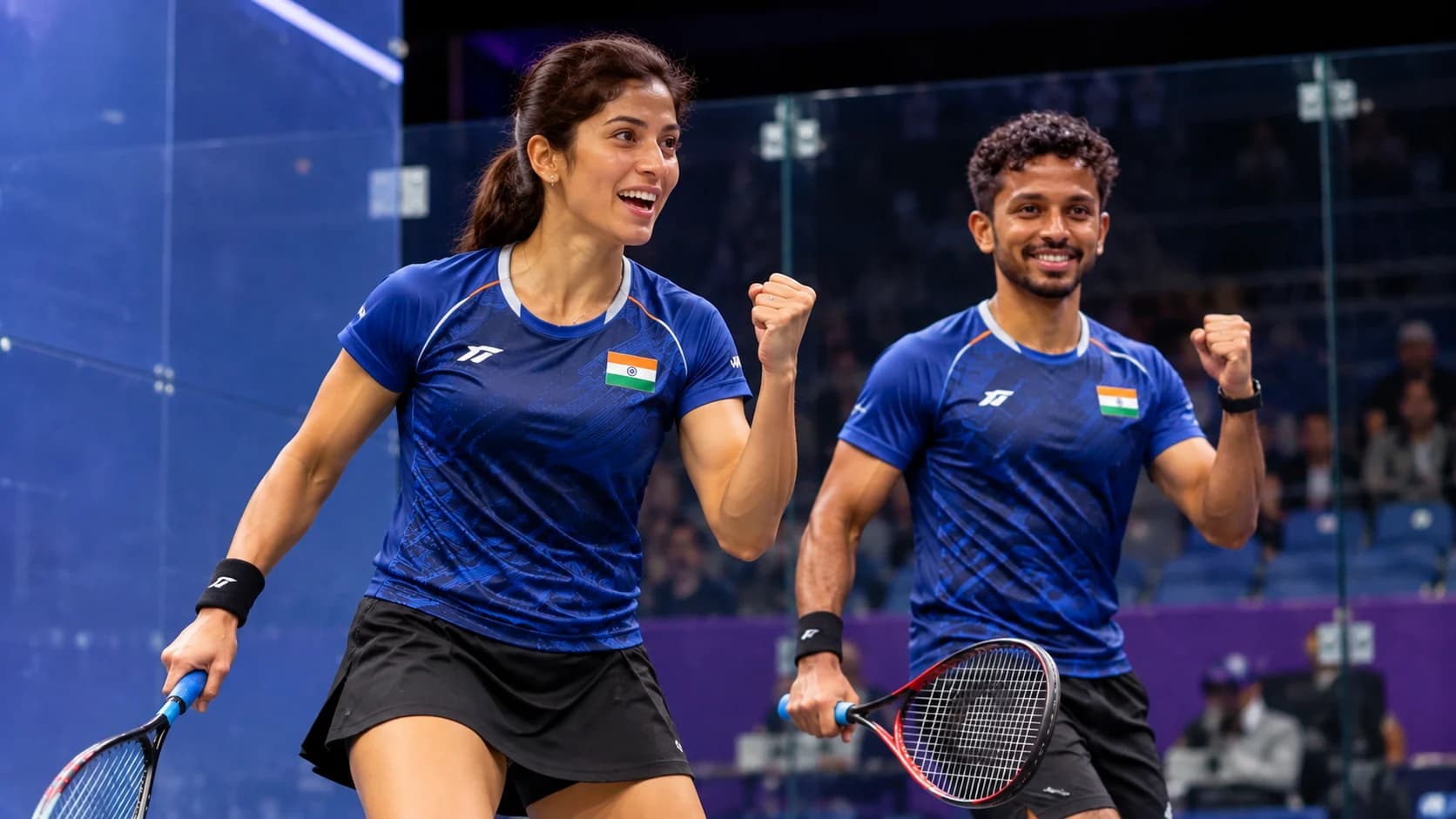 Asian Games 2026: Joshna-Velavan ने Squash Mixed Doubles में Medal किया पक्का, 11-3, 11-5 से जीता Quarterfinal