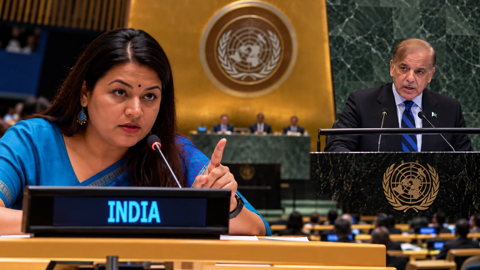 UNGA में Shehbaz Sharif पर भारत का पलटवार: ‘पाकिस्तान प्रायोजित आतंकवाद के परिणाम होंगे’, Kashmir पर दावे खारिज