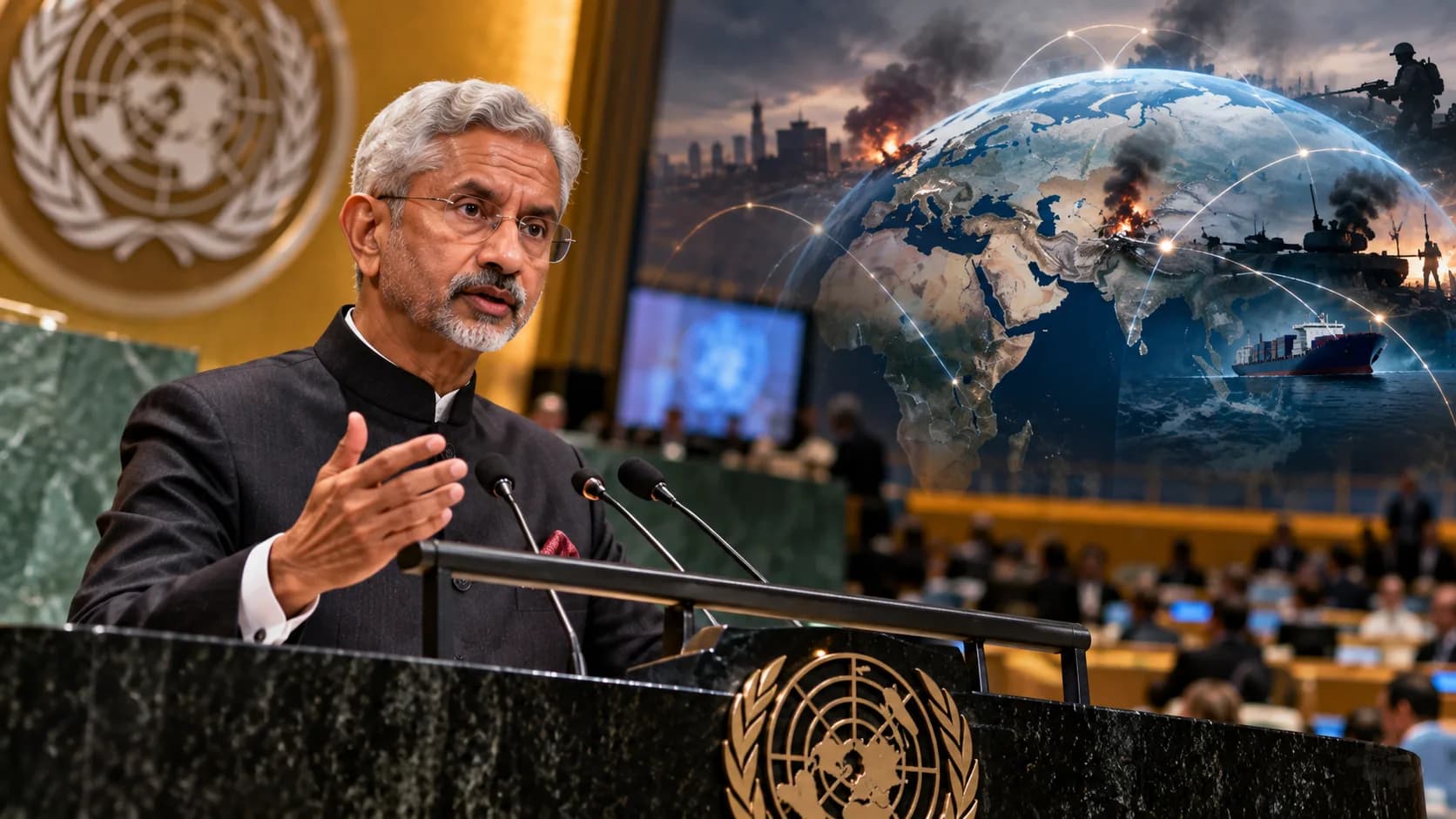 ‘दुनिया खाई के किनारे’: UN में जयशंकर की बड़ी चेतावनी, बोले—हर चीज का हो रहा Weaponisation