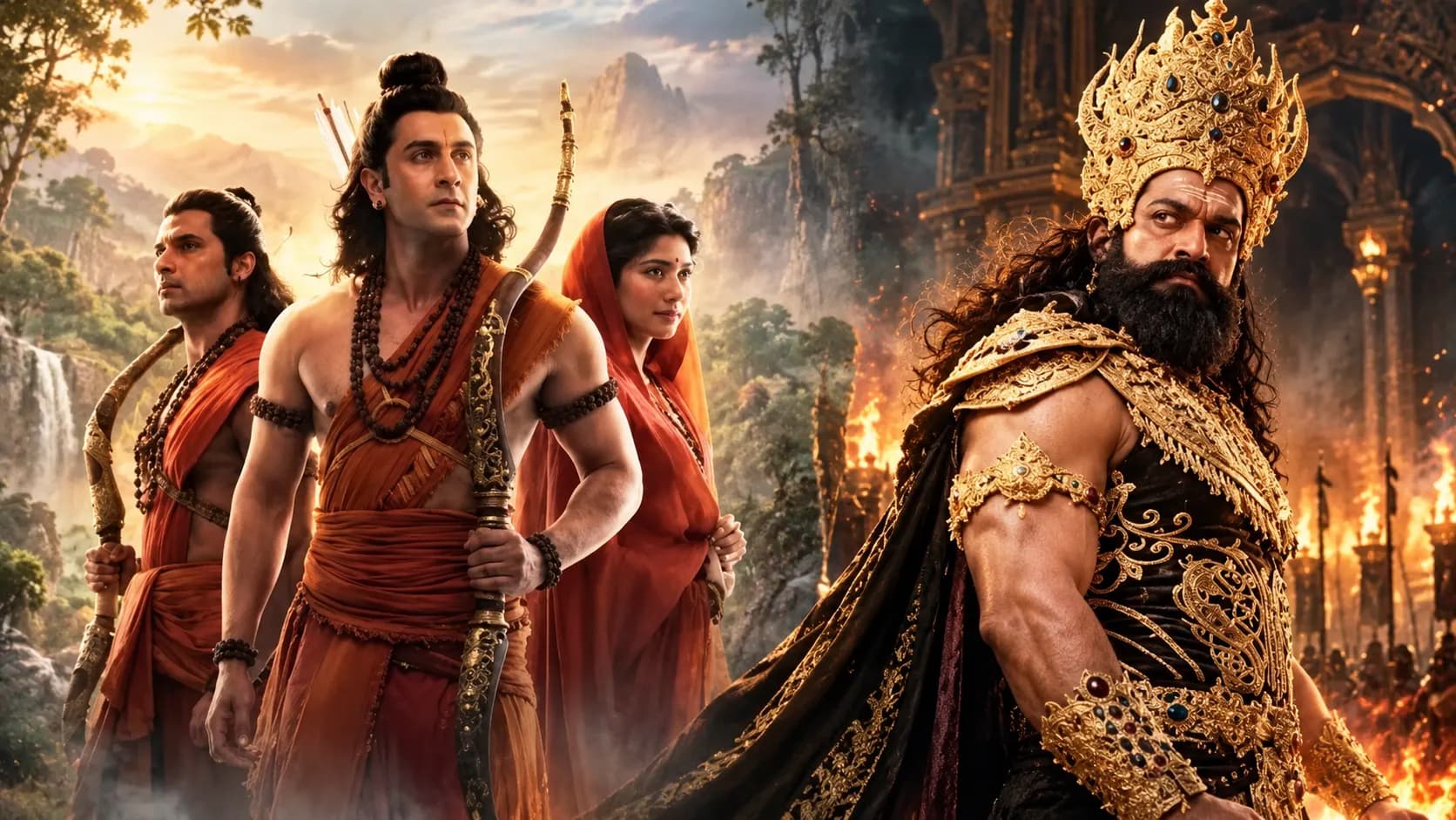 Ramayana के नए पोस्टर्स में दिखे Ranbir Kapoor, Sai Pallavi, Ravie Dubey और Yash, वनवास से Ravana तक सामने आए नए लुक