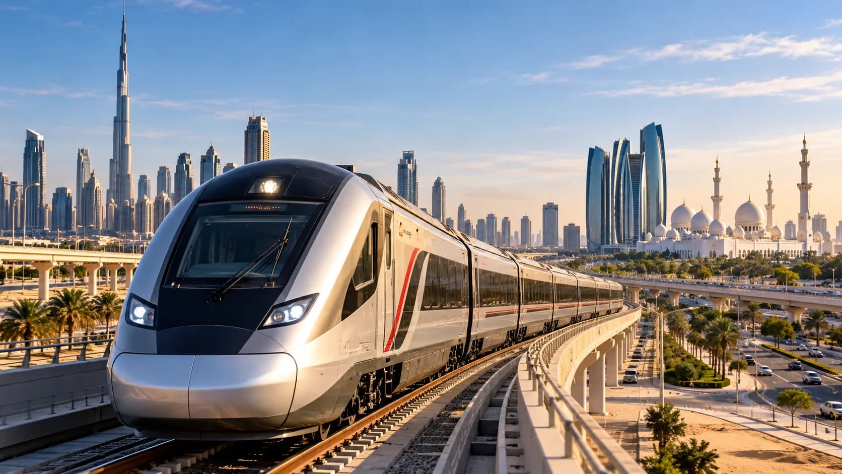 Dubai से Abu Dhabi अब ट्रेन से सिर्फ Dh39 में: Etihad Rail की सेवा 30 सितंबर से