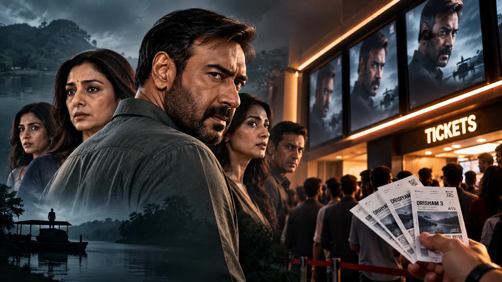 Drishyam 3 Advance Booking: Ajay Devgn की फिल्म को मजबूत शुरुआत, ₹50–60 करोड़ Opening की चर्चा