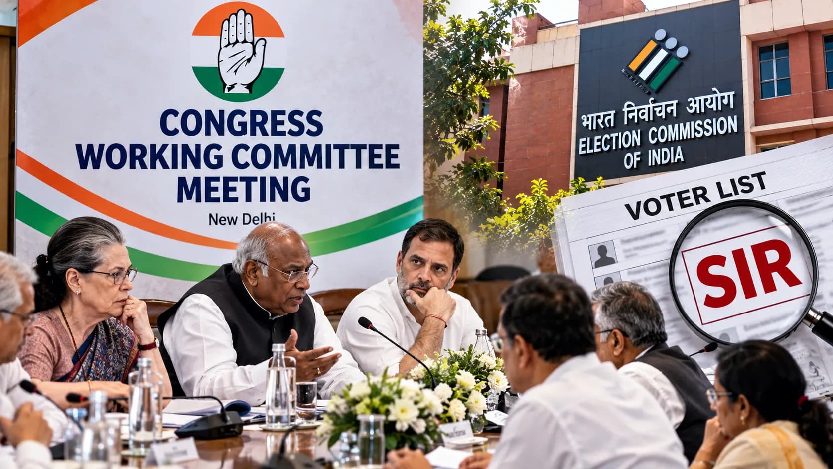 SIR विवाद पर कांग्रेस की बड़ी बैठक, CWC में चुनाव आयोग को लेकर रणनीति पर मंथन