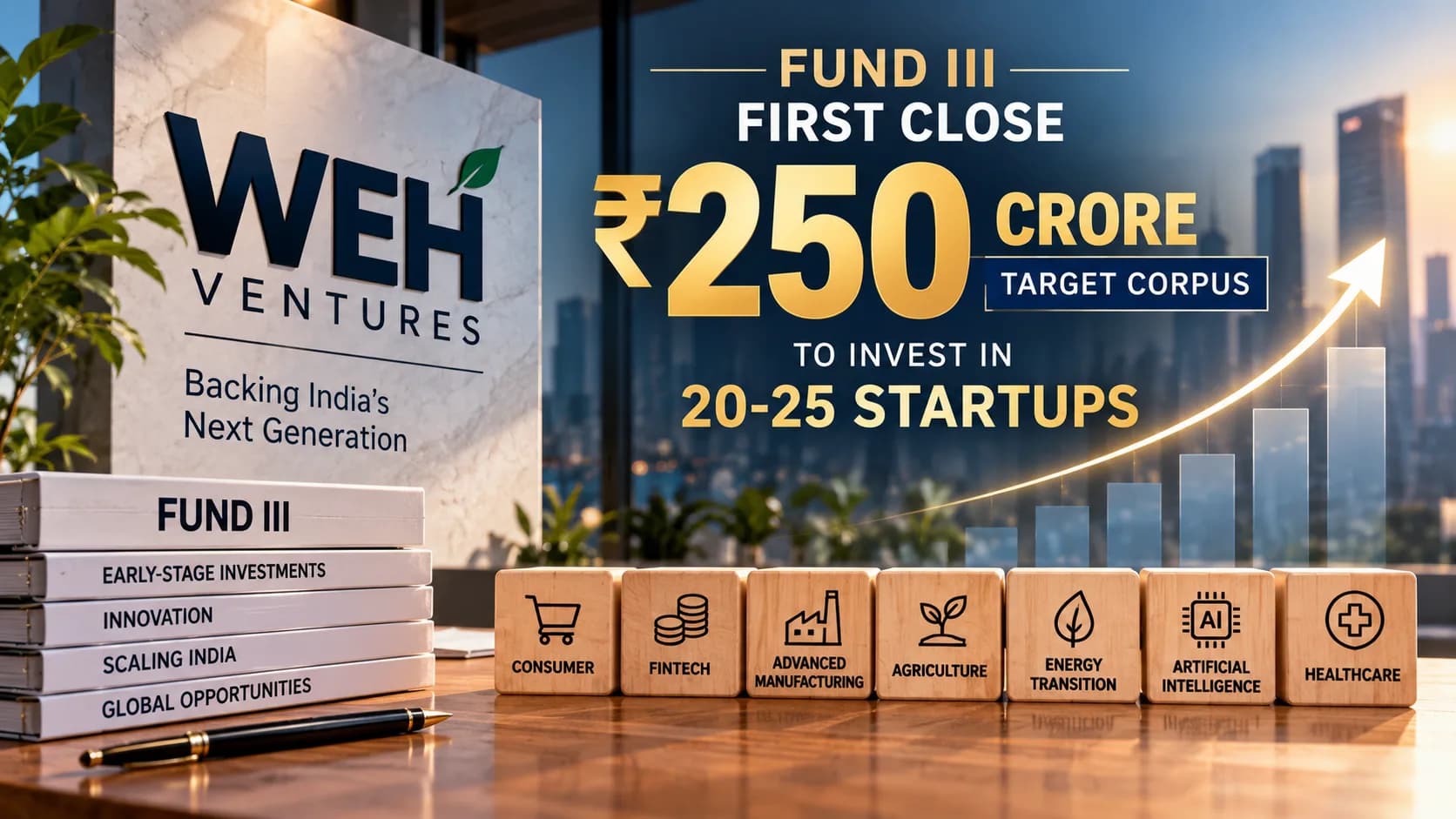 WEH Ventures ने Fund III का First Close किया, ₹250 करोड़ जुटाने का लक्ष्य; 20-25 Startups पर नजर