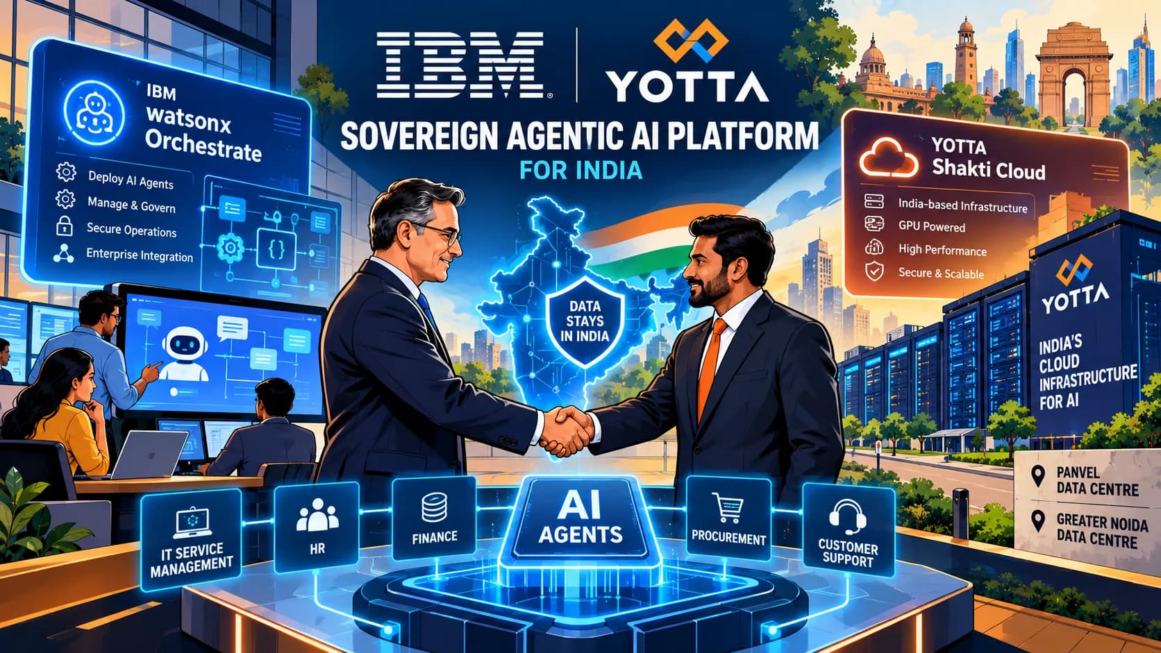 IBM और Yotta ने भारत में लॉन्च किया Sovereign Agentic AI Platform, देश के भीतर Data और AI Governance पर जोर
