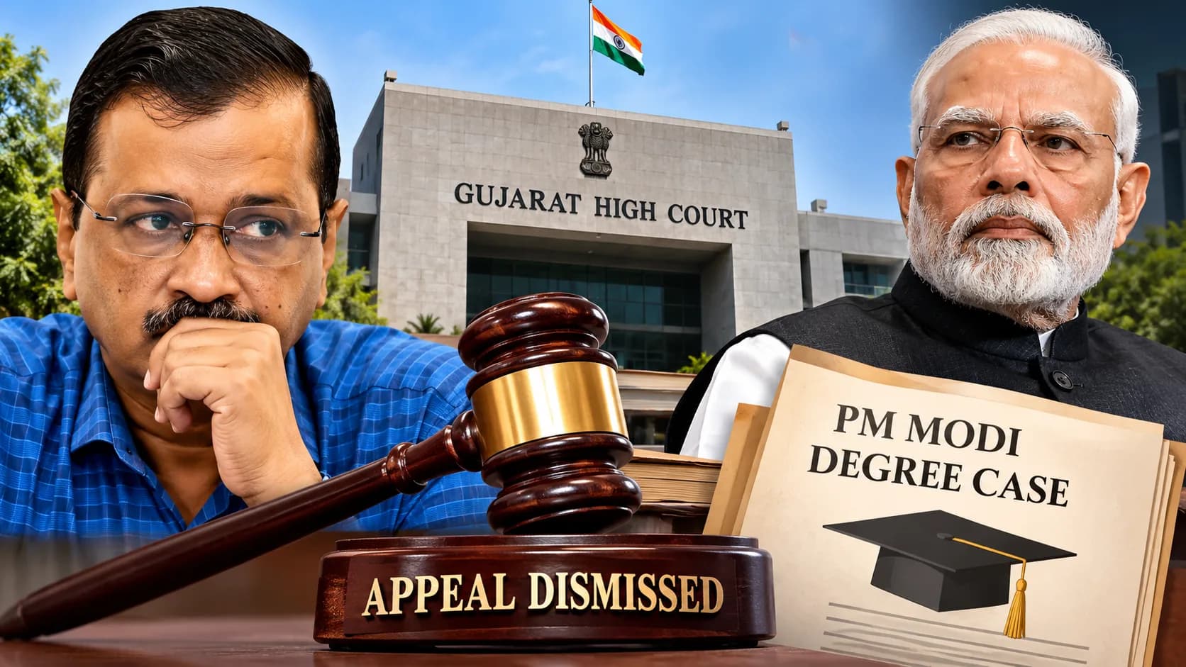 PM Modi Degree Case: गुजरात हाई कोर्ट ने अरविंद केजरीवाल की अपील खारिज की, ₹25,000 का खर्च बरकरार