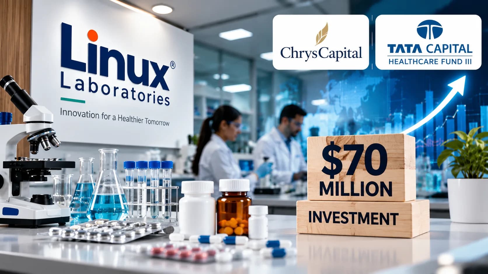 Linux Laboratories को $70 मिलियन की फंडिंग, ChrysCapital और Tata Capital Healthcare Fund III ने किया निवेश