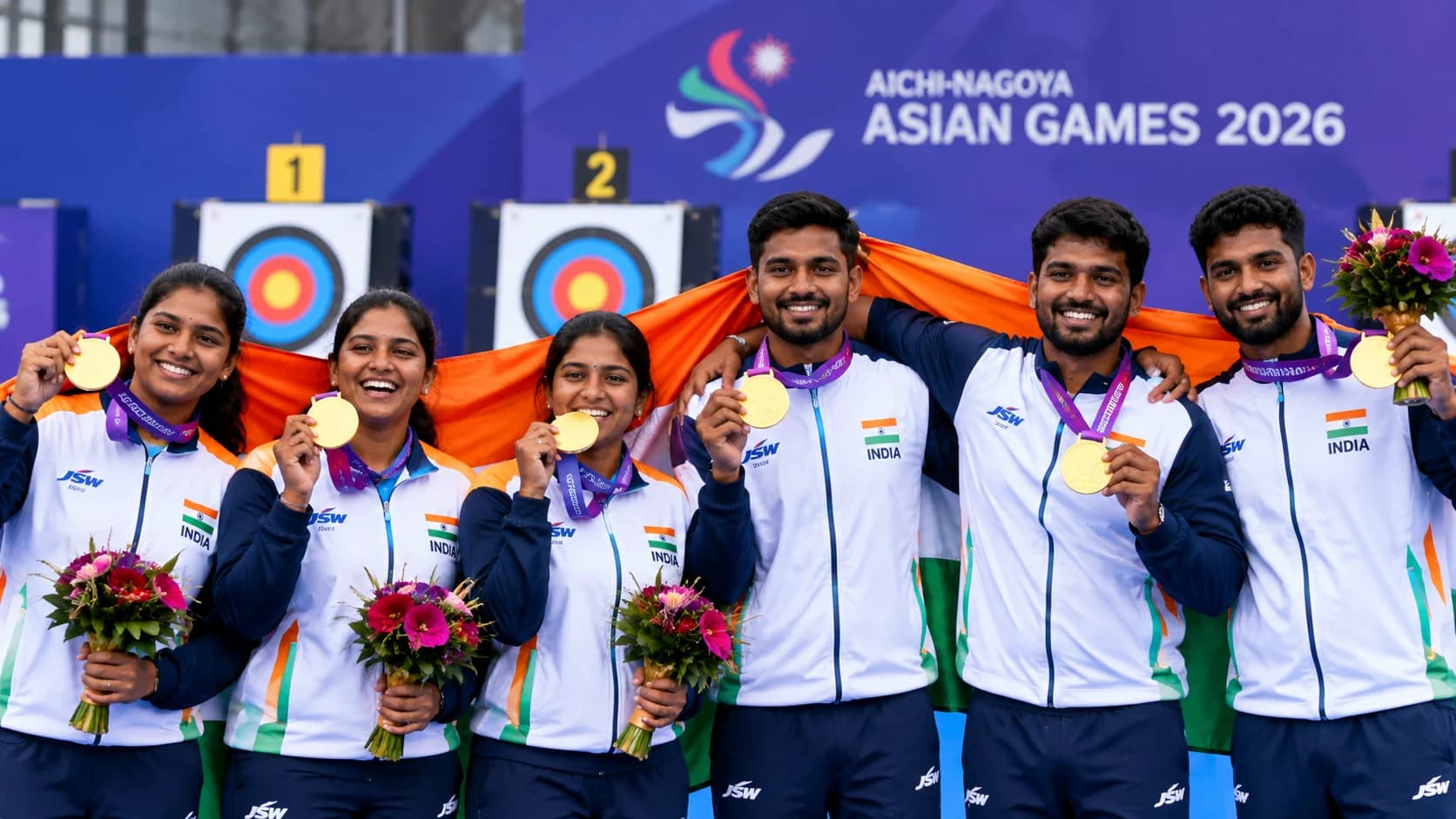 Asian Games 2026: कंपाउंड तीरंदाजी में भारत का गोल्डन स्वीप, तीनों टीम स्पर्धाओं में जीता स्वर्ण