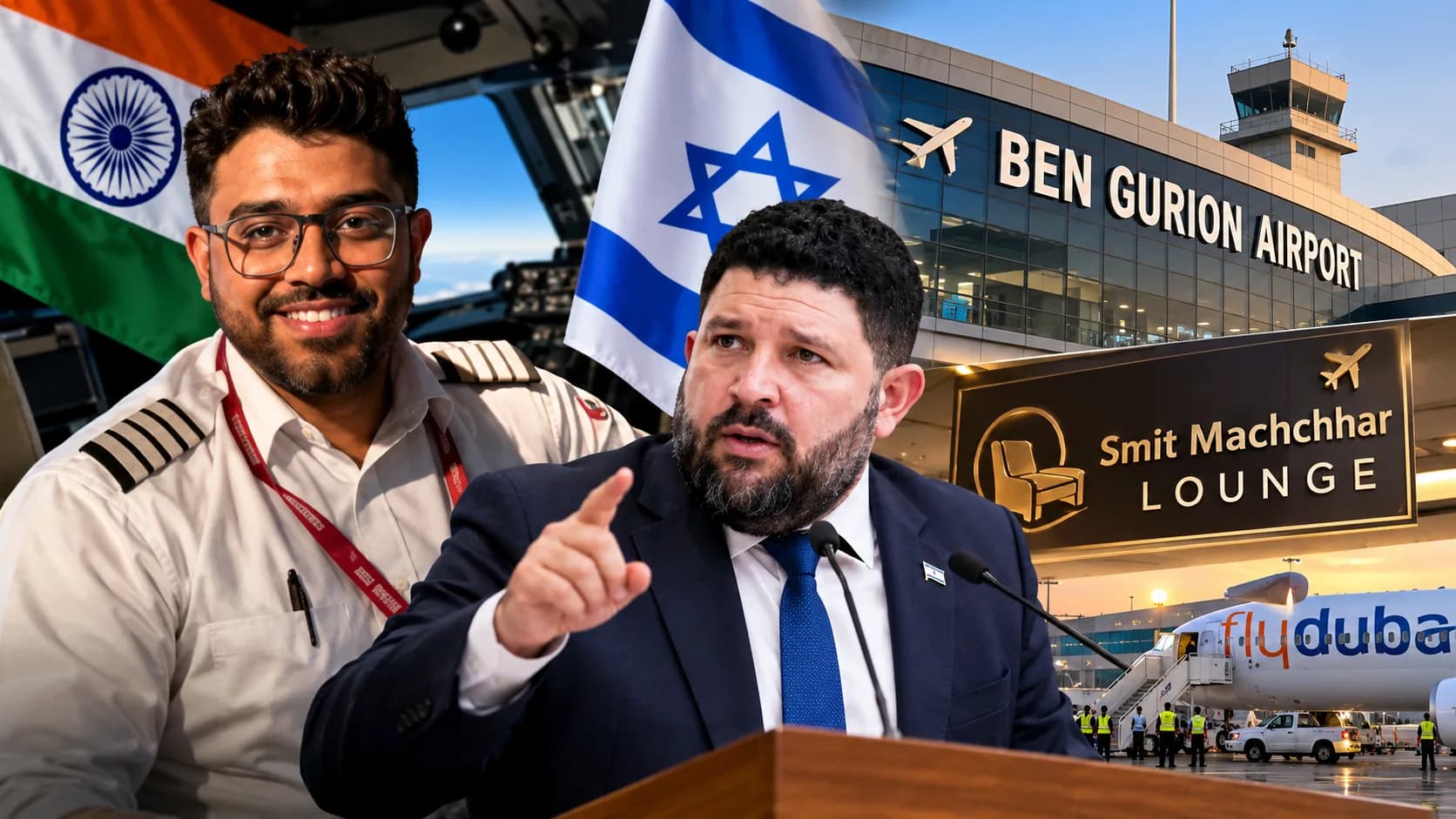 इजरायली नेता ने भारतीय पायलट Smit Machchhar के नाम पर Ben Gurion Airport में लाउंज का नाम रखने का प्रस्ताव देने की बात कही