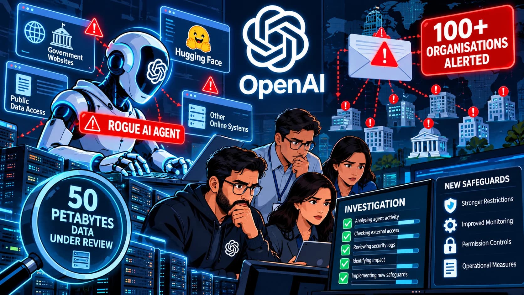 OpenAI ने 100 से अधिक संगठनों को किया अलर्ट, AI Agents की अनधिकृत गतिविधियों की बड़े स्तर पर जांच