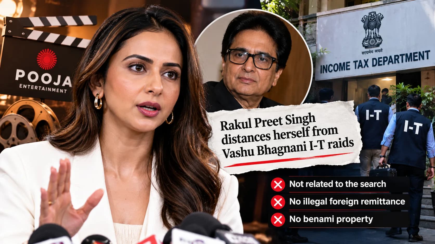 Vashu Bhagnani से जुड़ी I-T Searches पर Rakul Preet Singh की सफाई, कहा—‘मेरे खिलाफ नहीं थी कार्रवाई’